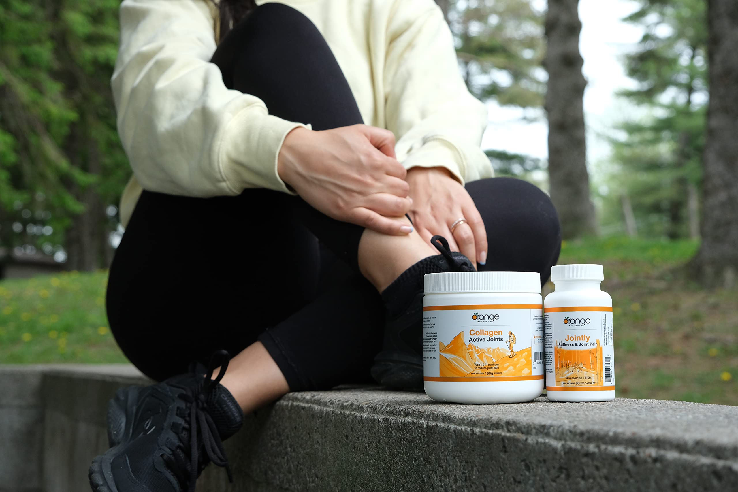 Orange Naturals - Glucosamine + NEM, 60 Caps 30-Day Supply - Joint Support Supplement with Natural Egg Membrane - Supports Flexibility & Mobility - Glucosamine & NEM Formula for Knee & Joint Stiffness