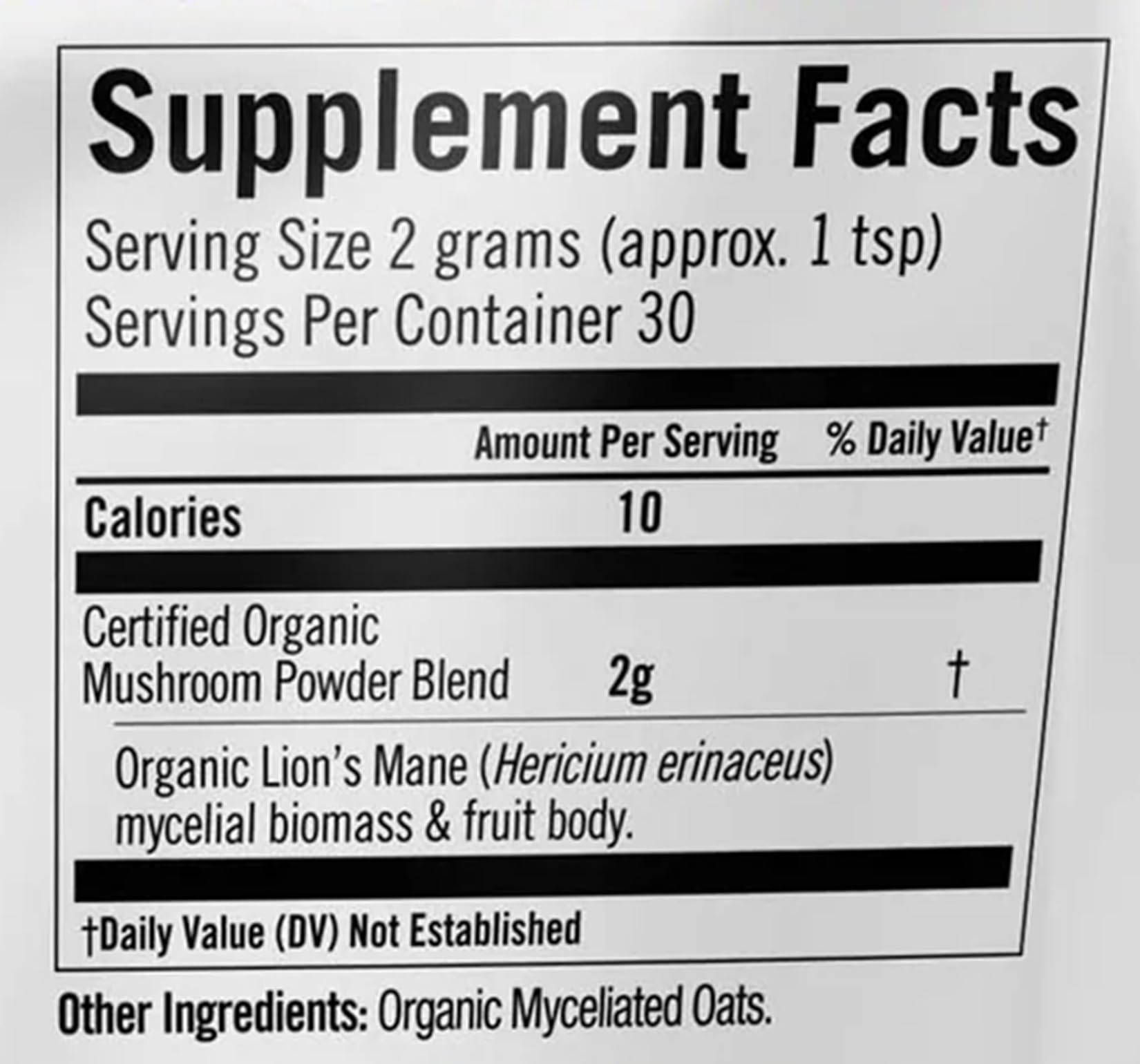 OM Mushroom Superfood Lion's Mane 60g - 30 servings