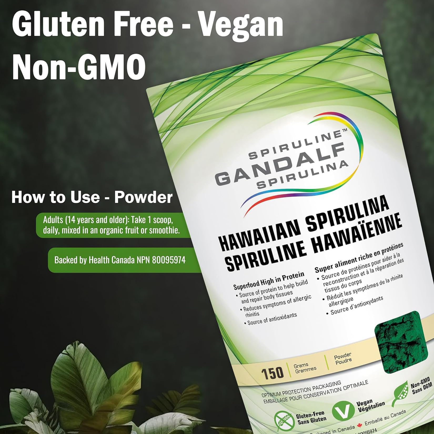 Gandalf Certified Organic Spirulina Powder
