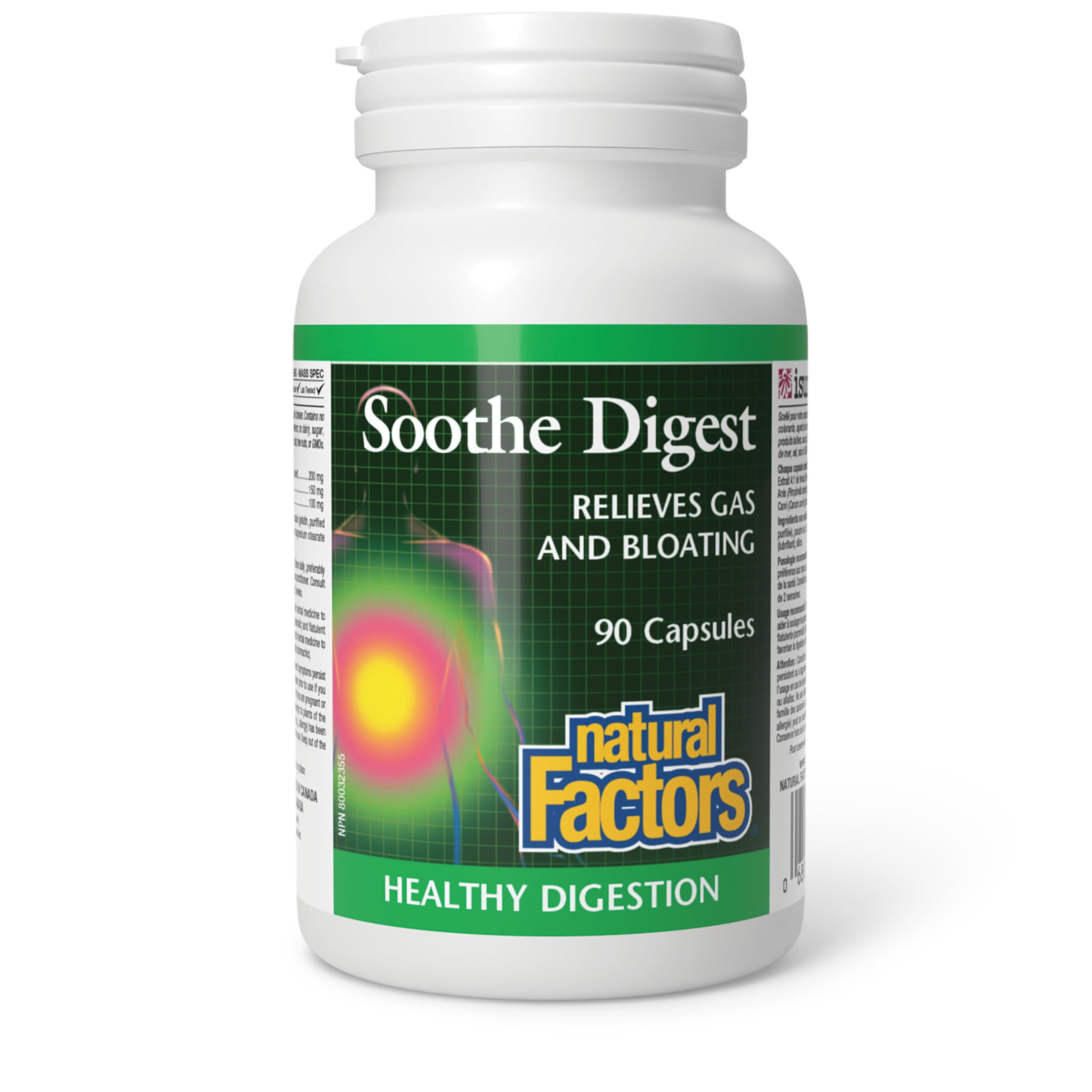 Natural Factors Soothe Digest Capsules, 90-Count