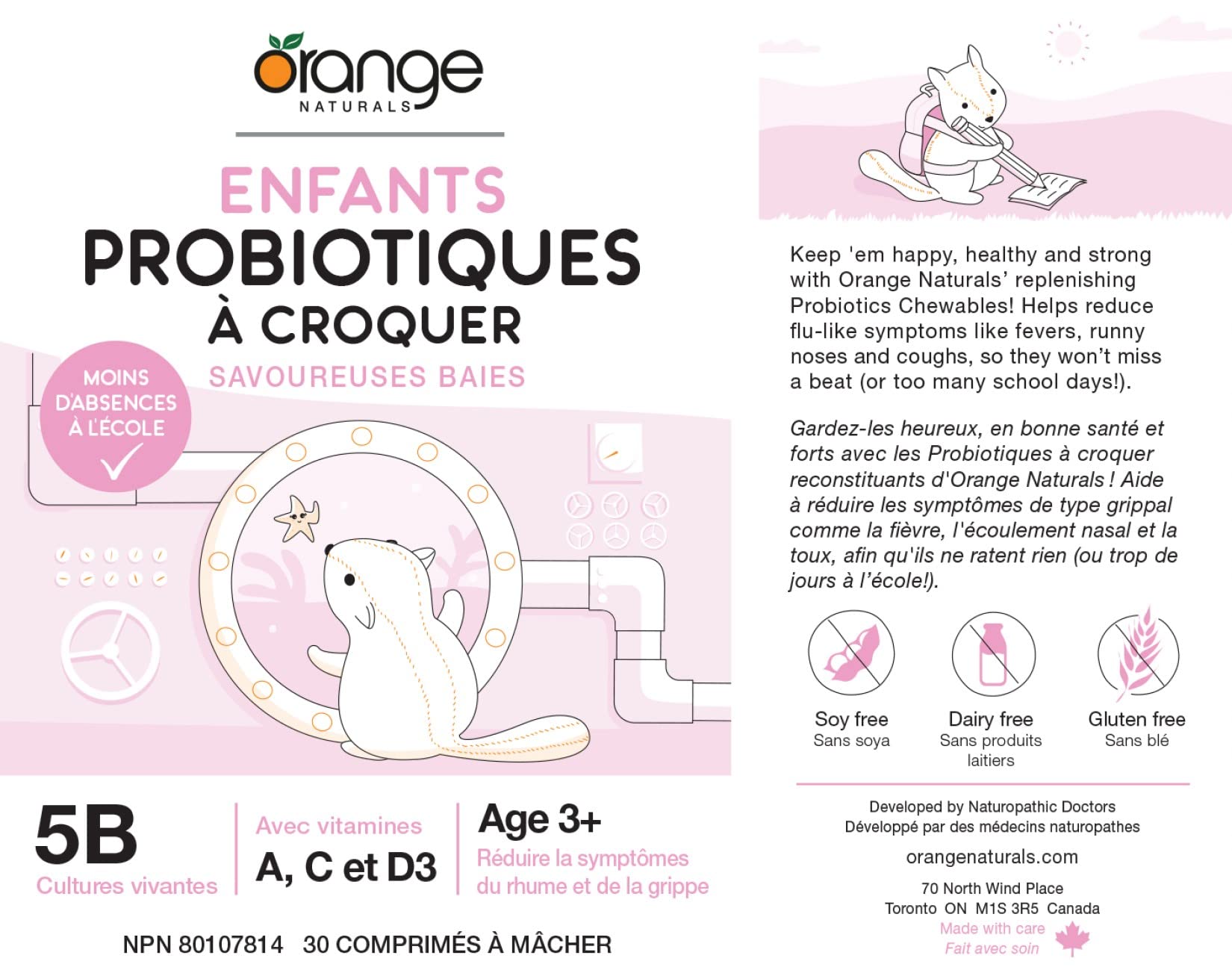 Orange Naturals - Probiotiques pour enfants
