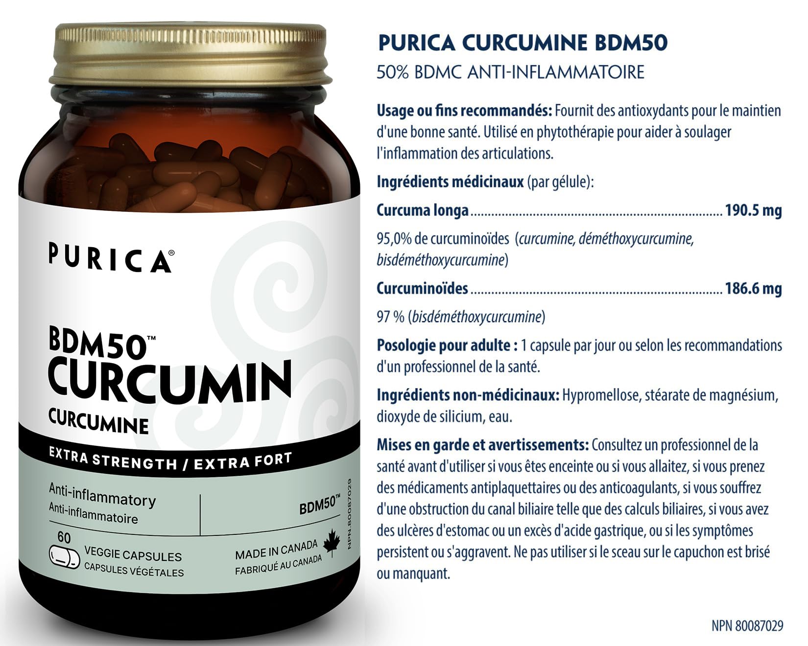 PURICA - Curcuma Capsules Extra Fort