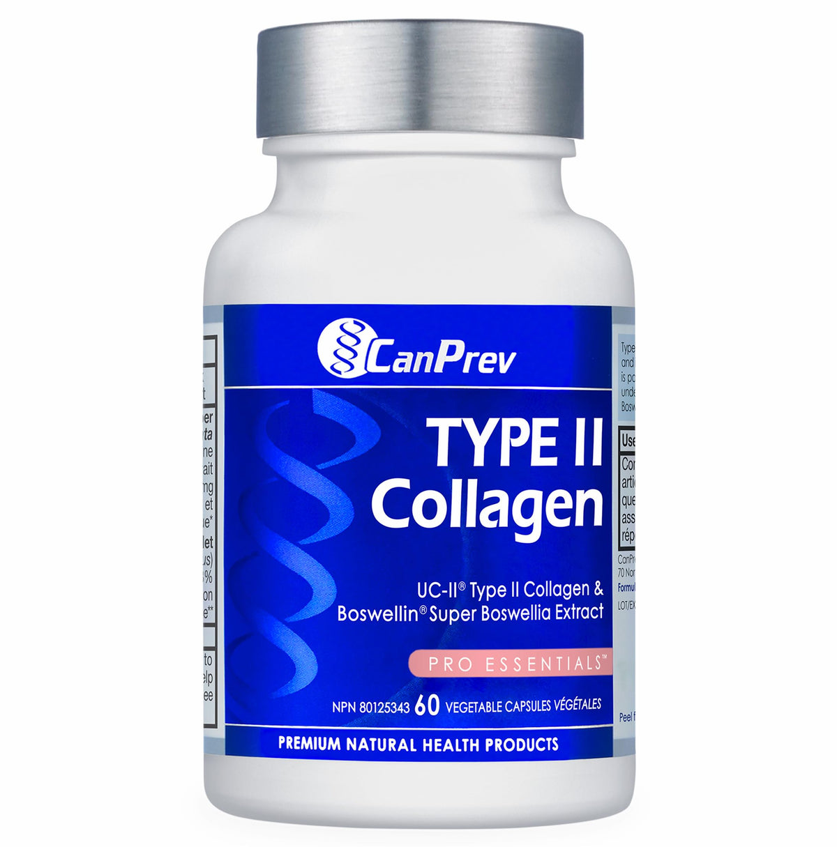 CanPrev Type 2 Collagen Capsules, Gluten Free, 60 Capsules, 60-Day Supply