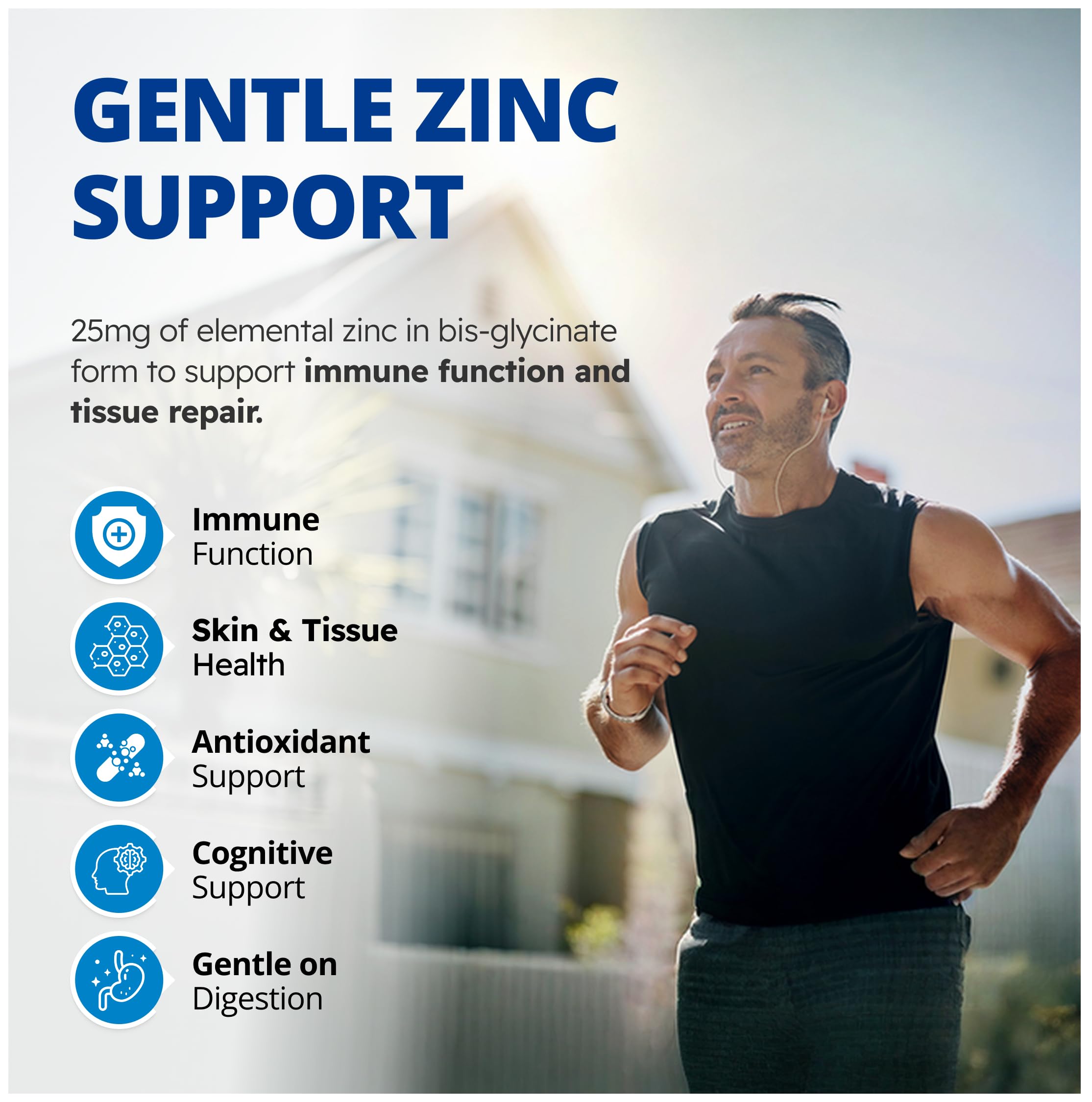 CanPrev Zinc Bis-Glycinate 25mg de zinc élémentaire pur par capsule - Produits de Santé Naturels