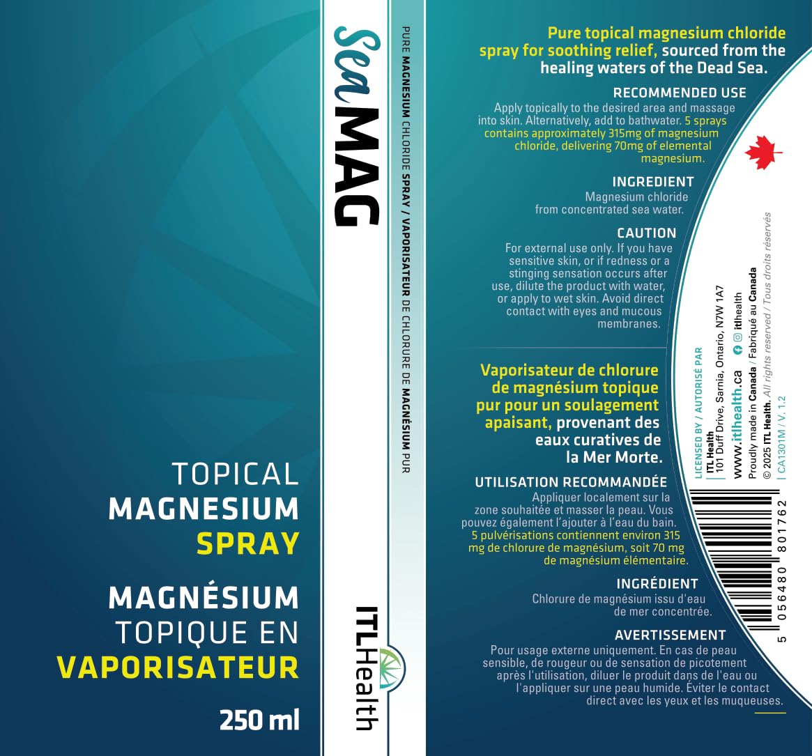 ITL Health SeaMAG Topical Magnesium Spray (250 ml (Pack of 1))