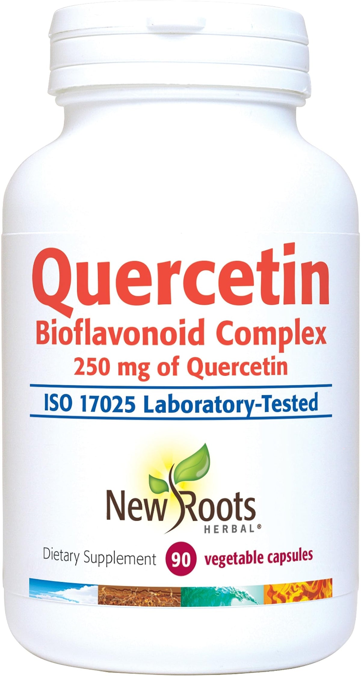 New Roots Herbal Quercetin Complex Capsules, Bromelain, 250mg, 90 Capsules