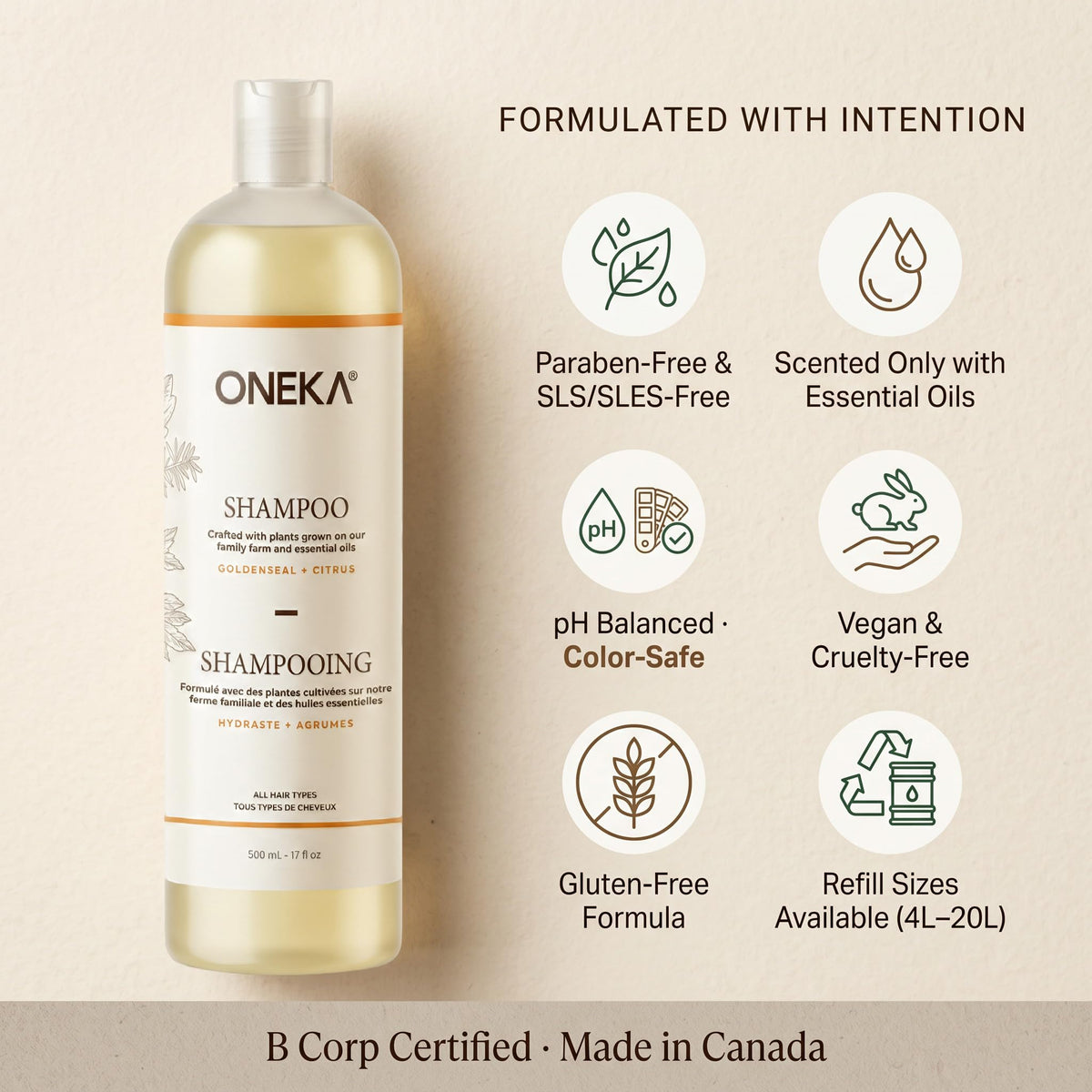ONEKA Shampoo, 500 ML
