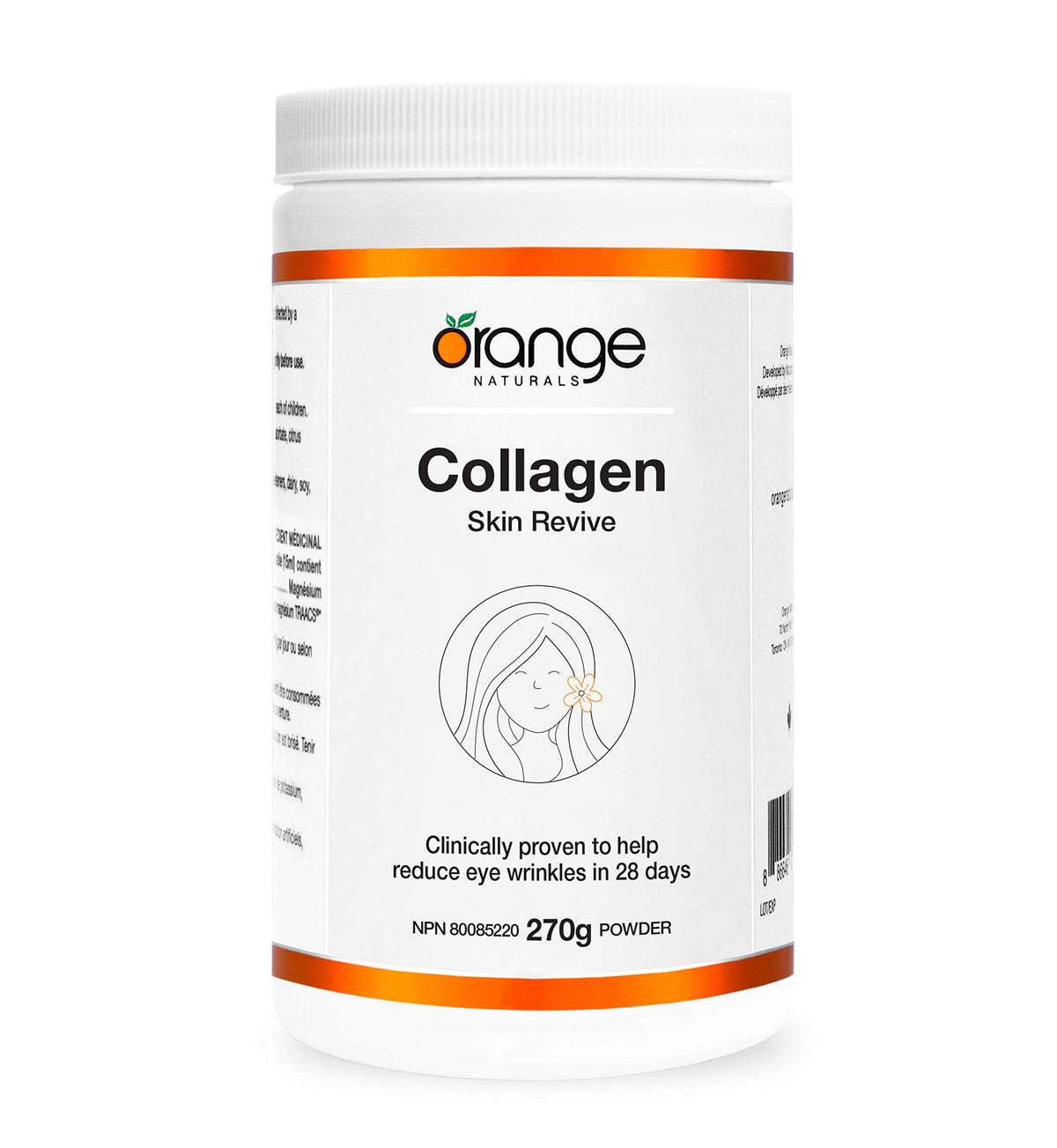 Orange Naturals Skin Revive Collagen Powder for Women, Gluten Free, 270g
