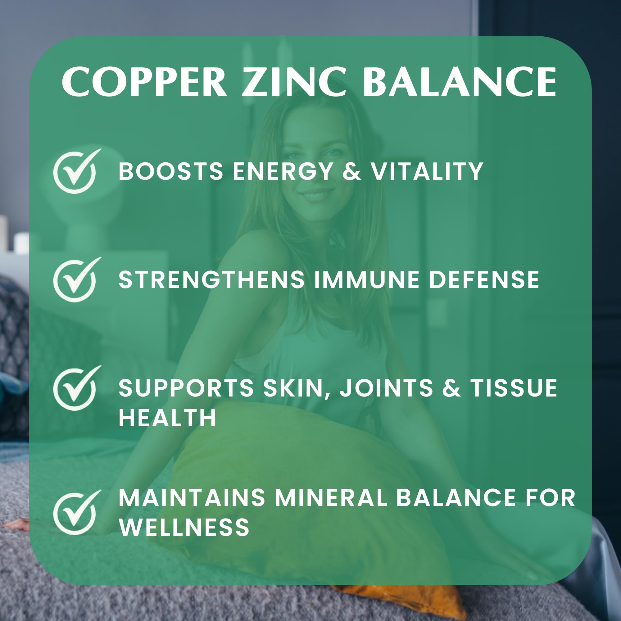 Provita Copper Zinc Balance | Zinc and Copper Supplement with Active Folate | Immune Support, Antioxidant Defense & Energy Metabolism | Non-GMO, Vegan Capsules | NPN 80140623