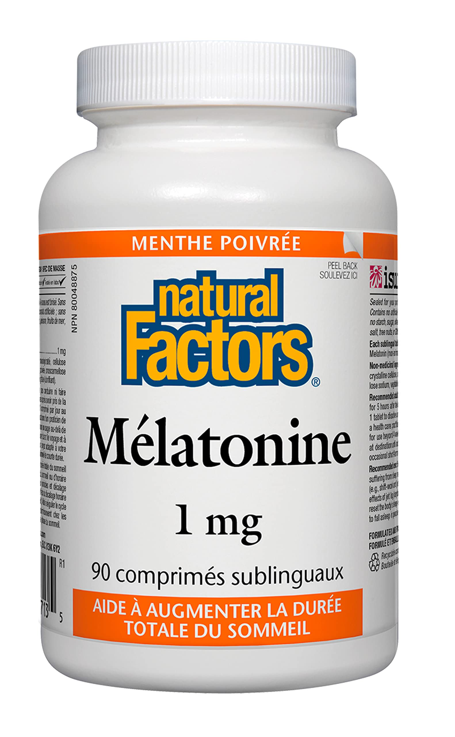 Natural Factors Melatonin 1 mg, 90 Tabs