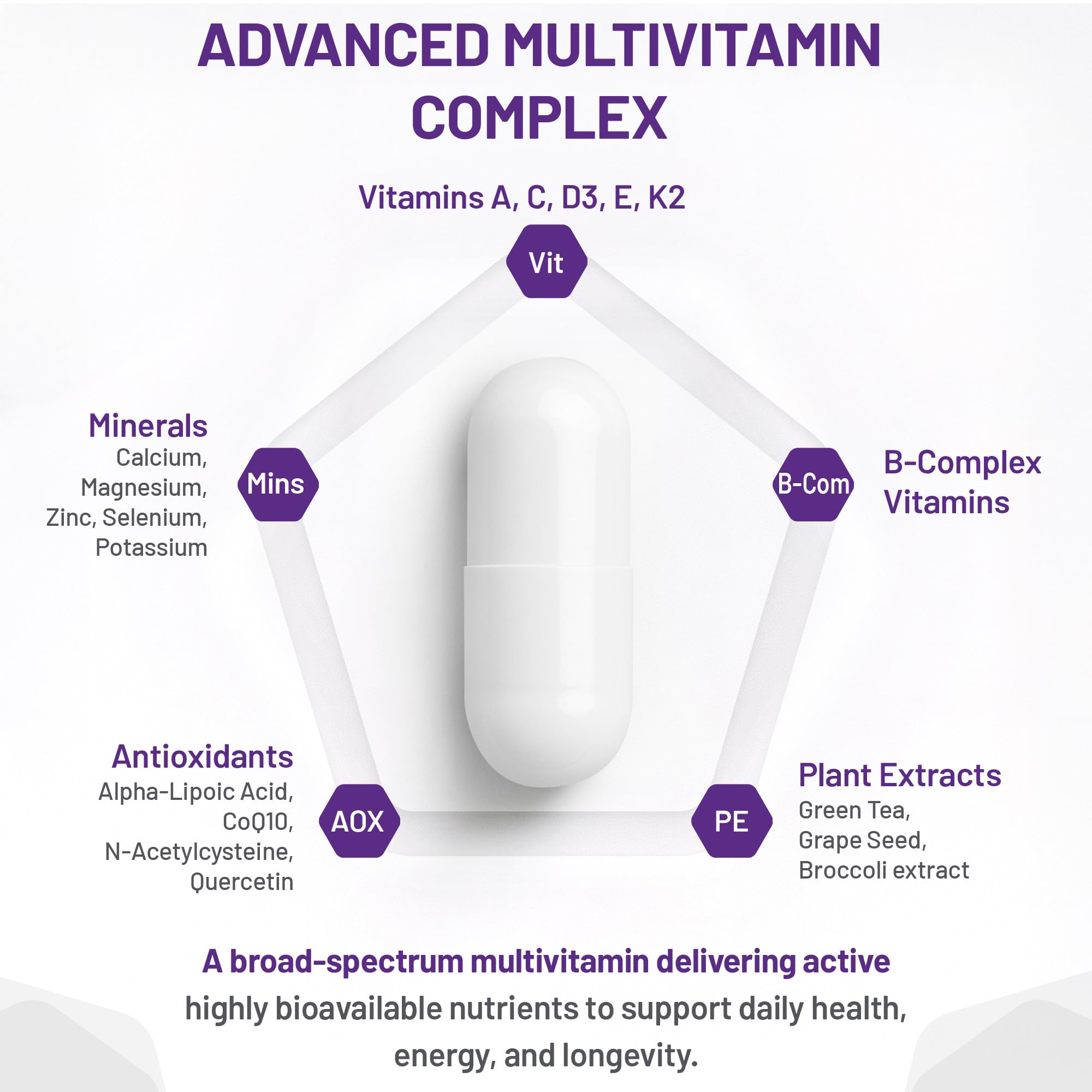 AOR - Ortho Core 368mg 180 Capsules 180-Day Supply - A Comprehensive Everyday Multivitamin Supplement - Non-GMO and Gluten-Free - Multivitamin and Mineral Supplement