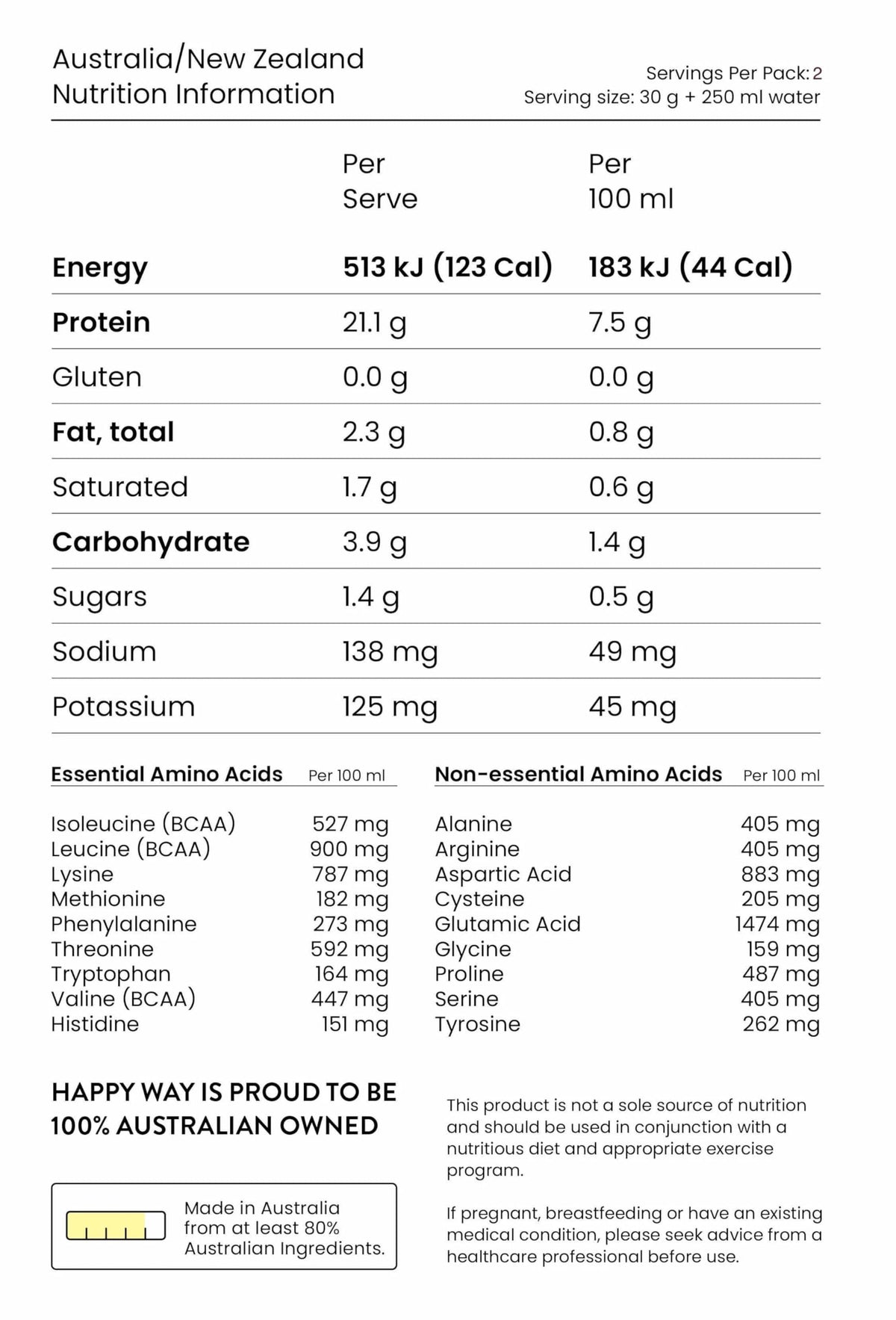Happy Way Whey Protein Powder