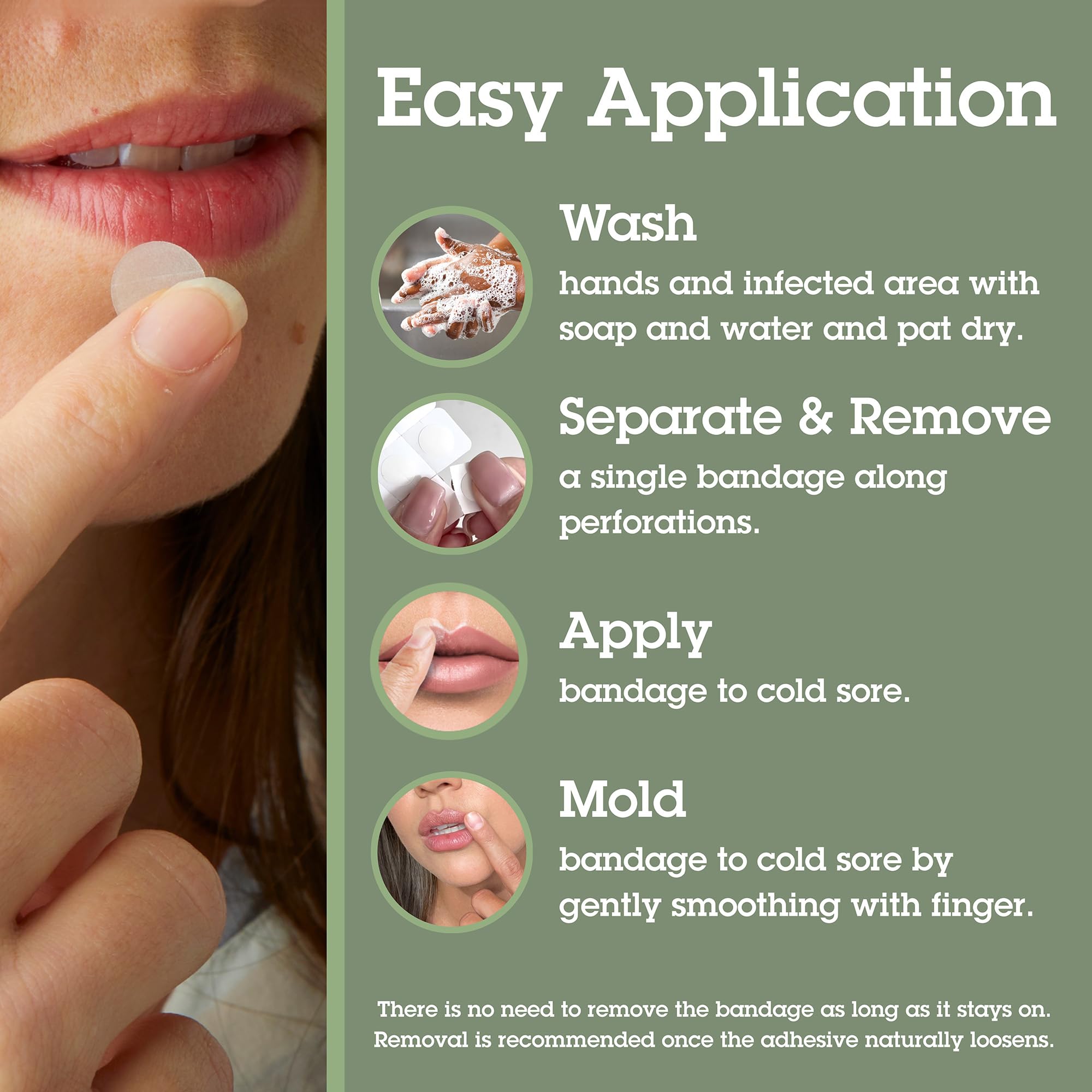 Pansement invisible pour les boutons de fièvre Lip Clear de Quantum Health