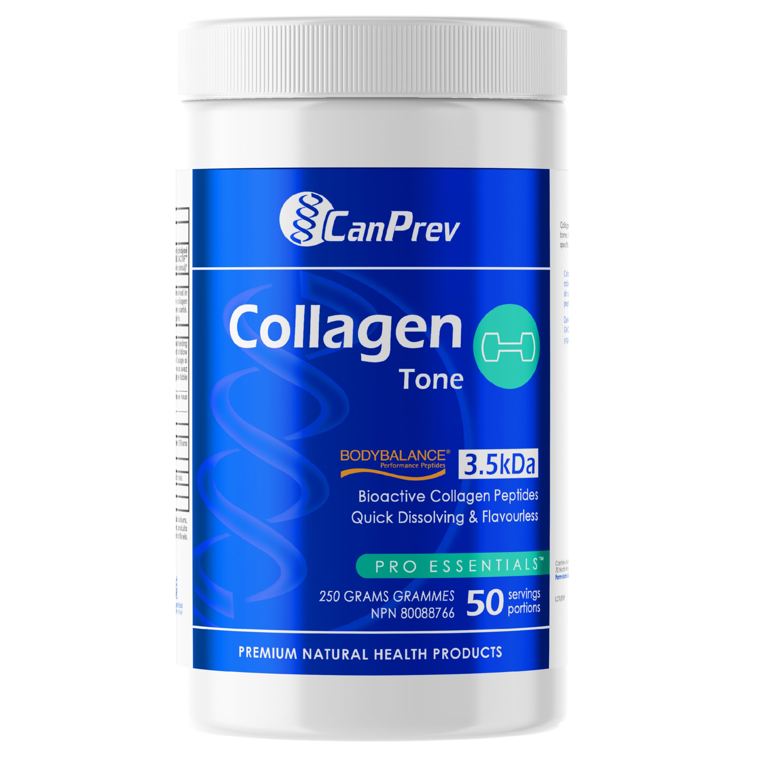 CanPrev - Collagen Muscle Tone, 250g Powder 50-Servings - Non-GMO & Gluten-Free - Bioactive Collagen Peptides Targets Muscle Cells and Supports Lean Mass - Supports Joint Health & Promote Recovery