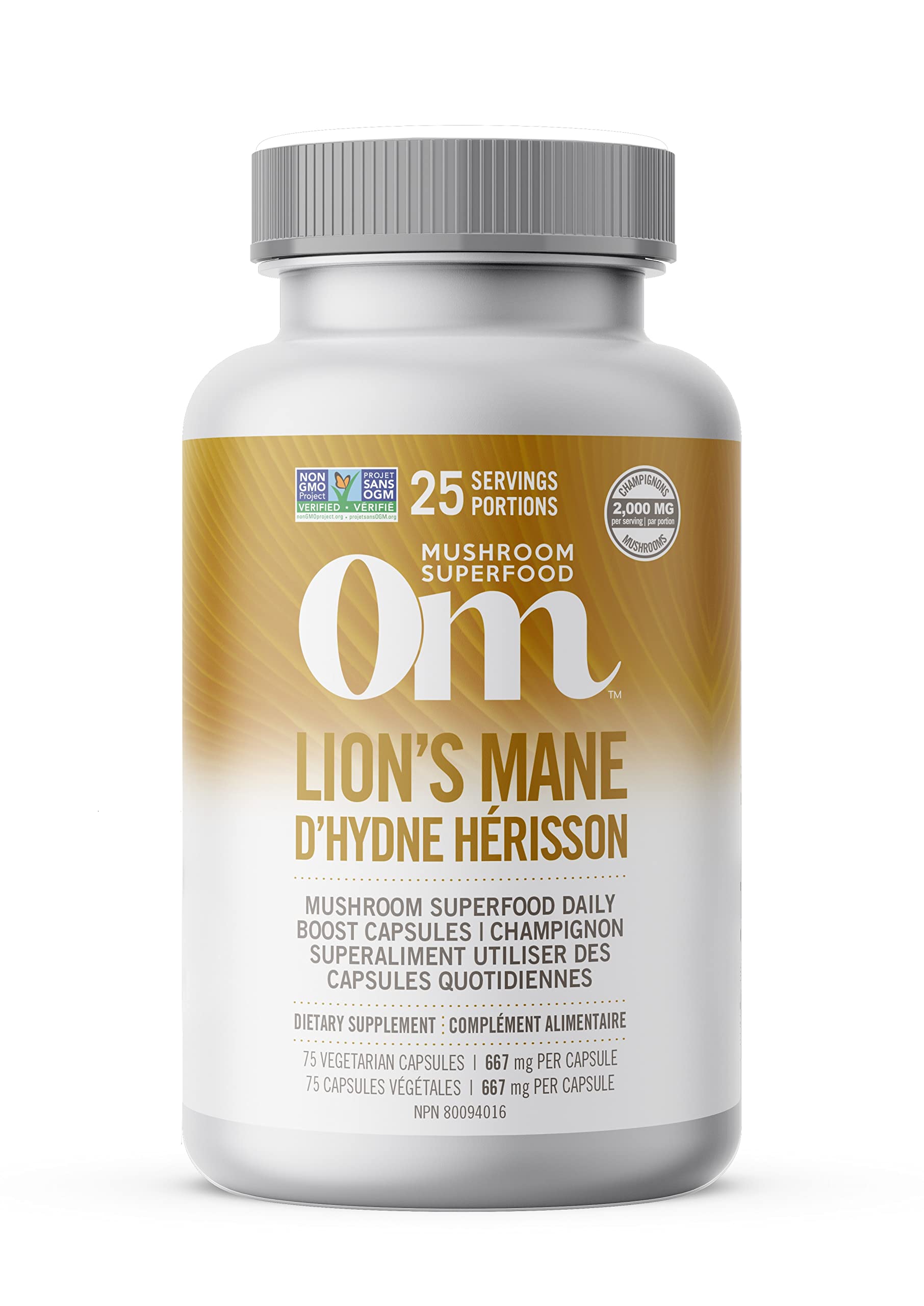 OM Lion's Mane Mushroom 667mg 75 count