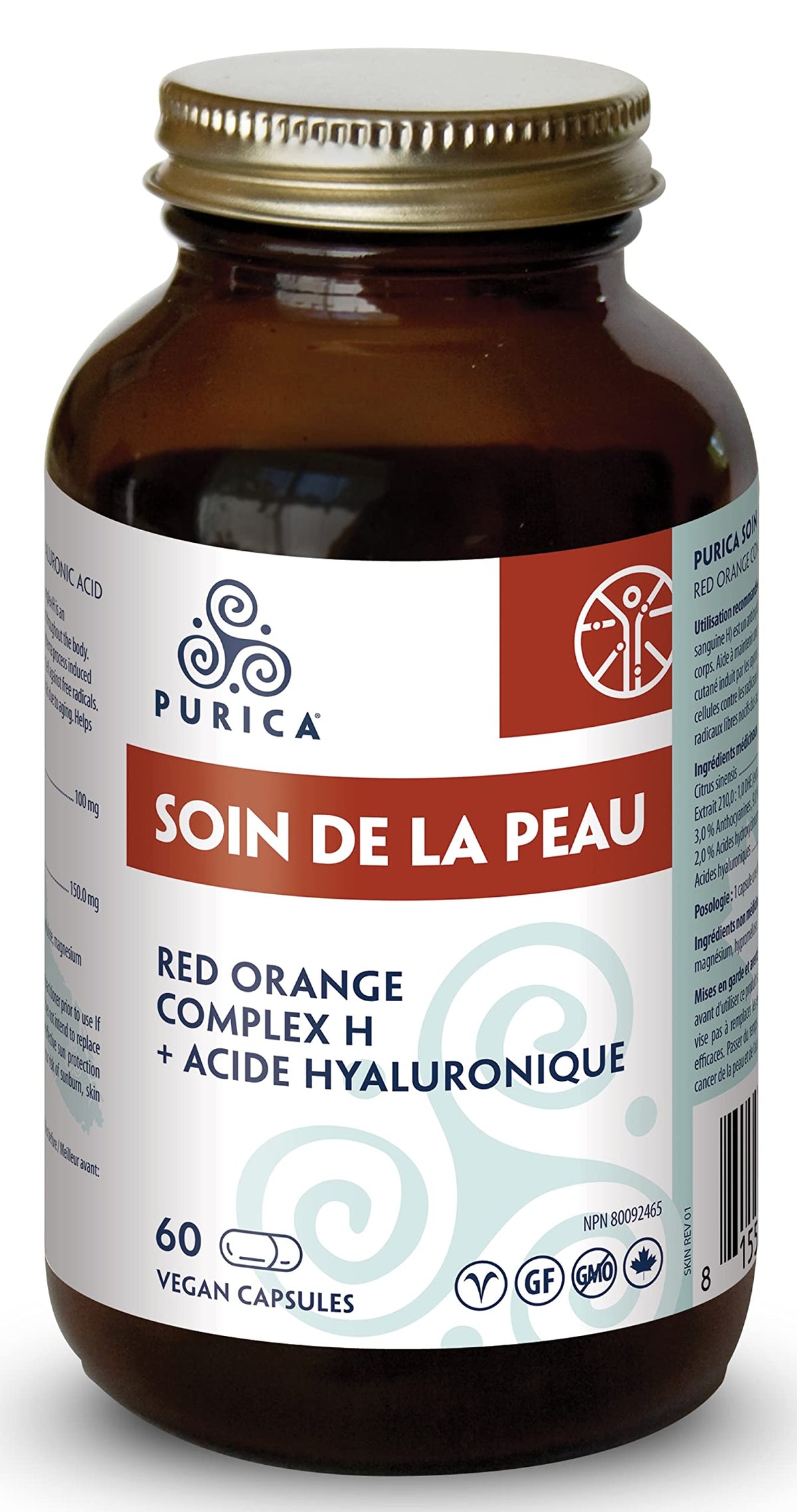PURICA Skin Care, Red Orange Complex, Hyaluronic Acid, 60 Day Supply