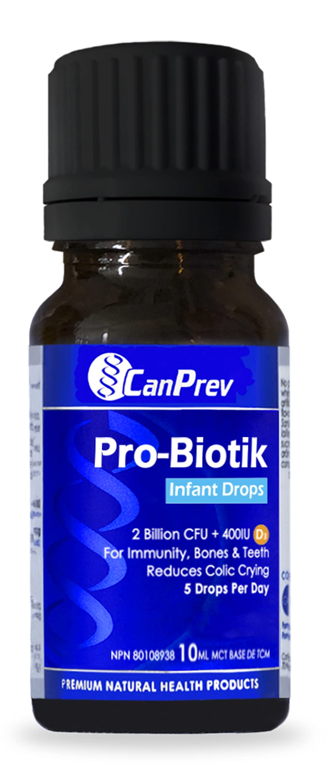 CanPrev Pro Biotik Infant Probiotic Drops, Vitamin D3, Shelf Stable, 10 ml
