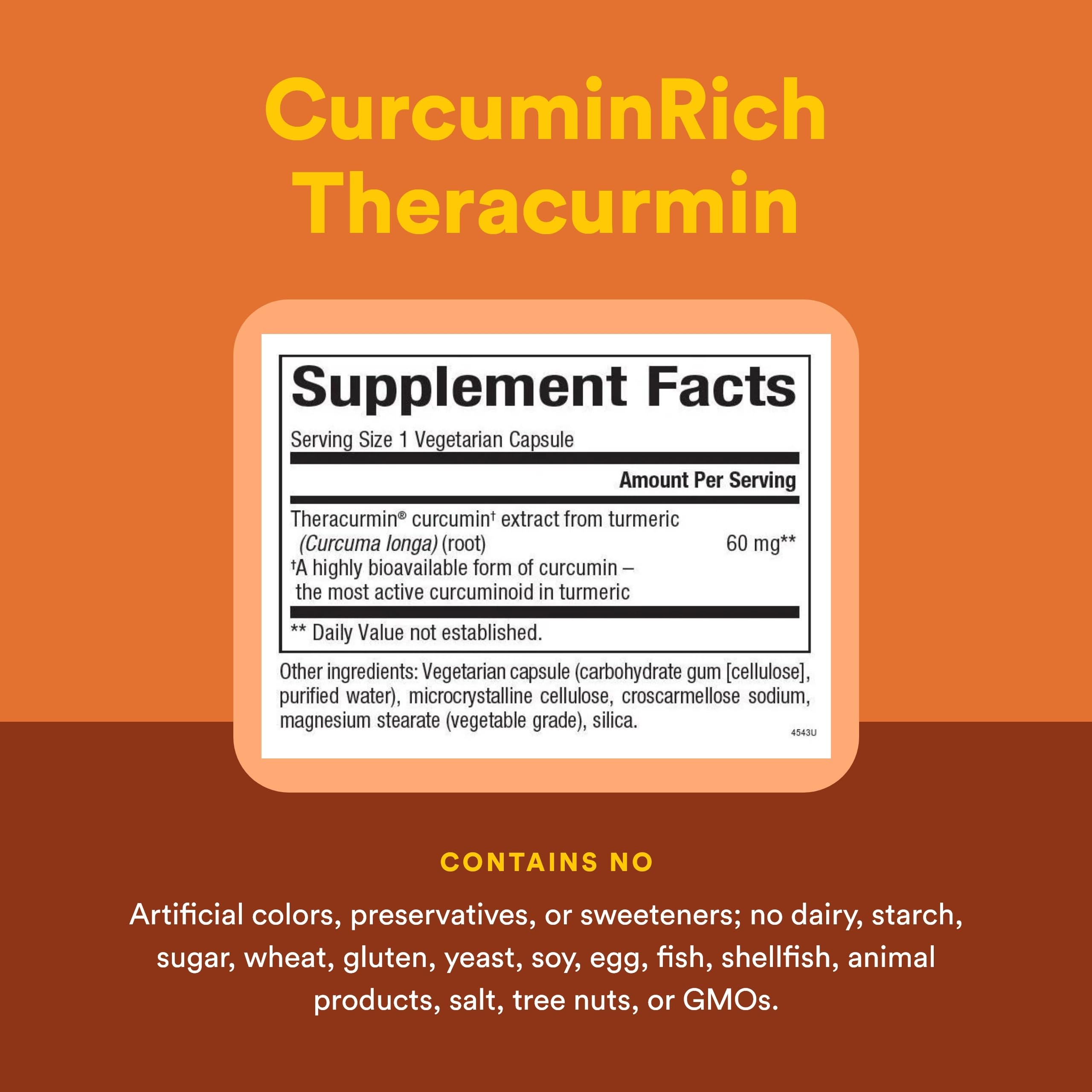 Natural Factors - CurcuminRich Double Strength Theracurmin 60mg, #1 Absorbed Form of Curcumin, 60 Vegetarian Capsules