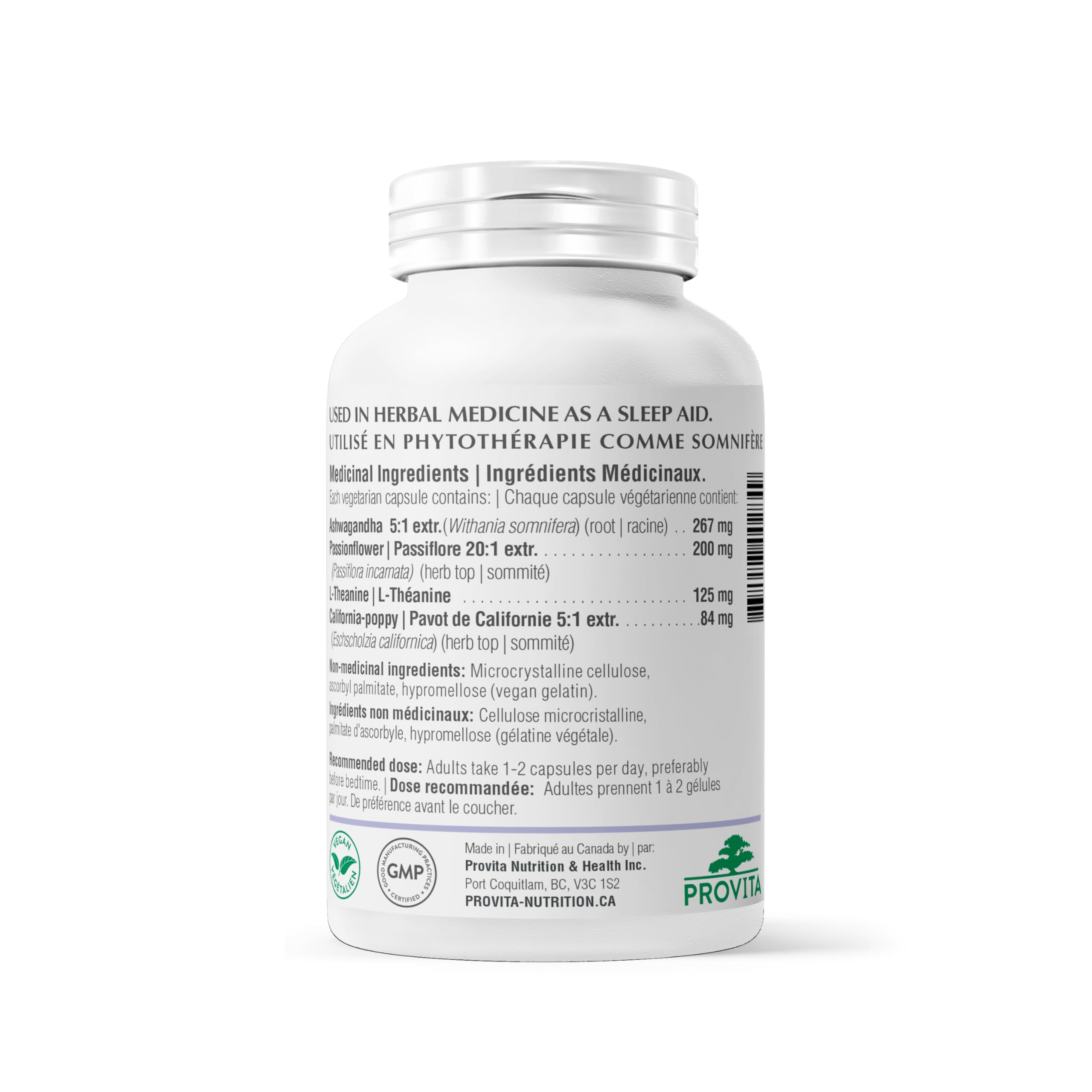 Dream-On™ - Melatonin Free Natural Sleep Aid by Provita | Ashwagandha, California Poppy, Passionflower & L-Theanine | Support A Healthy Sleep Cycle | Non-Habit Forming Sleep Supplement | 60 Capsules