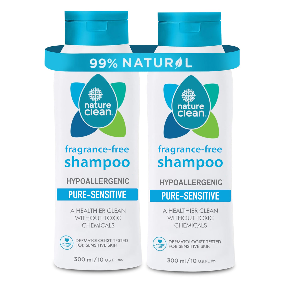Nature Clean All-Natural Sulfate Free Hair Conditioner for Dry Damaged Hair. Non-Toxic Unscented Organic Vegan Moisturizing & Hydrating Dry Hair Treatment Fragrance-Free No Paraben & Hypoallergenic 10oz / 300ml.