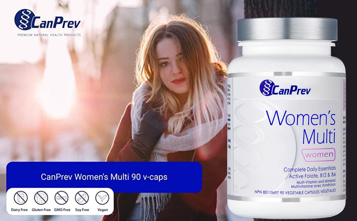 CanPrev Multivitamin & Iron, Women's Multi, Active B Vitamins, 90 Capsules