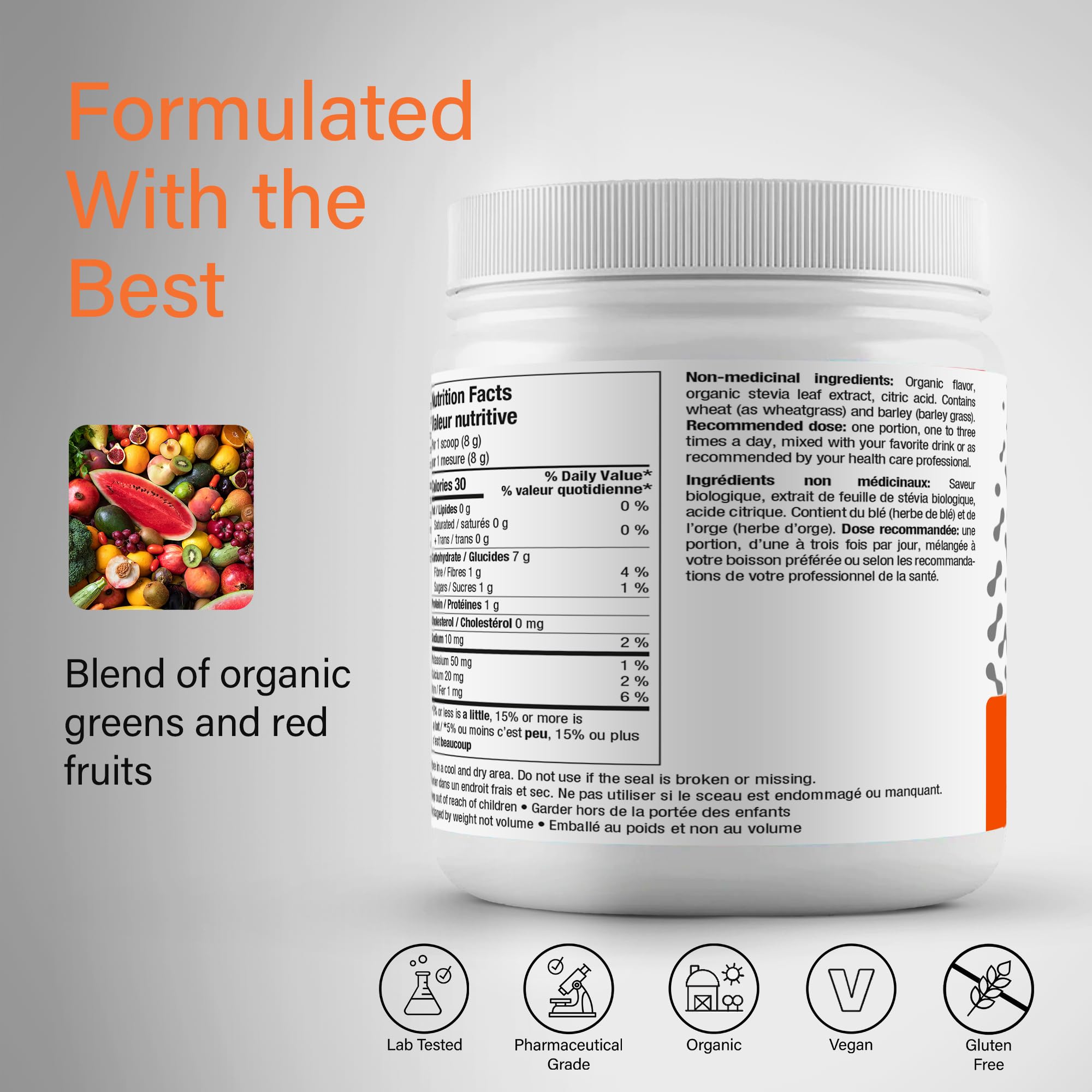 ATPLAB Greens And Reds Whole Foods, 240 g