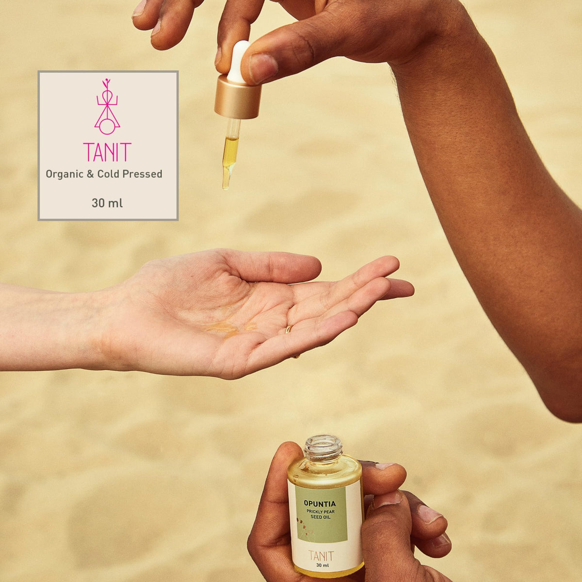 TANIT | Prickly Pear (Opuntia ficus indica) Seed oil for face, body, hair and nails | Barbary fig oil | Cactus Oil | Organic Certified ECOCERT USDA | 100% Pure | Huile de graine de figue de barbarie (15ml&30ml)
