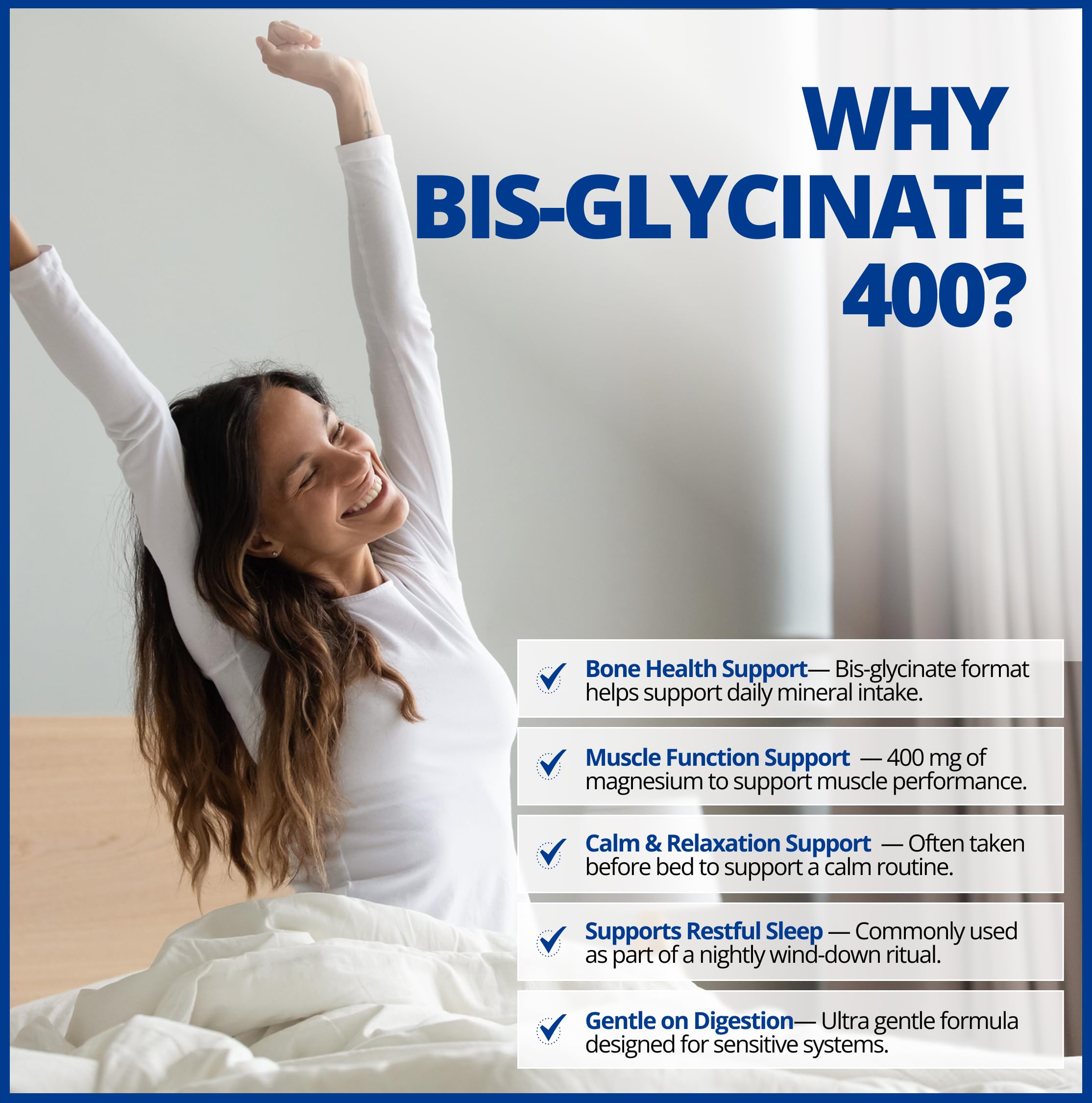 CanPrev Magnesium Bisglycinate Ultra Gentle 240g Powder 48-Servings - 400mg of Pure Elemental Magnesium Per Scoop - Chelated Complex - Muscle Health, Calm, Relaxation, Bone Health and Cramp Relief