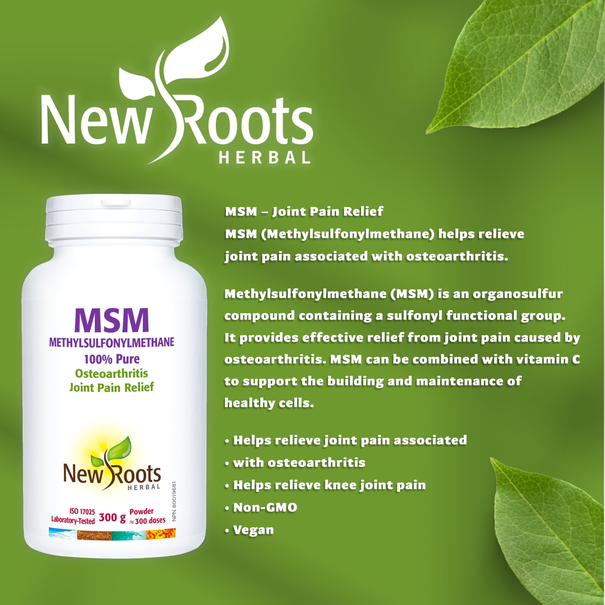 New Roots Herbal - MSM Pure Powder