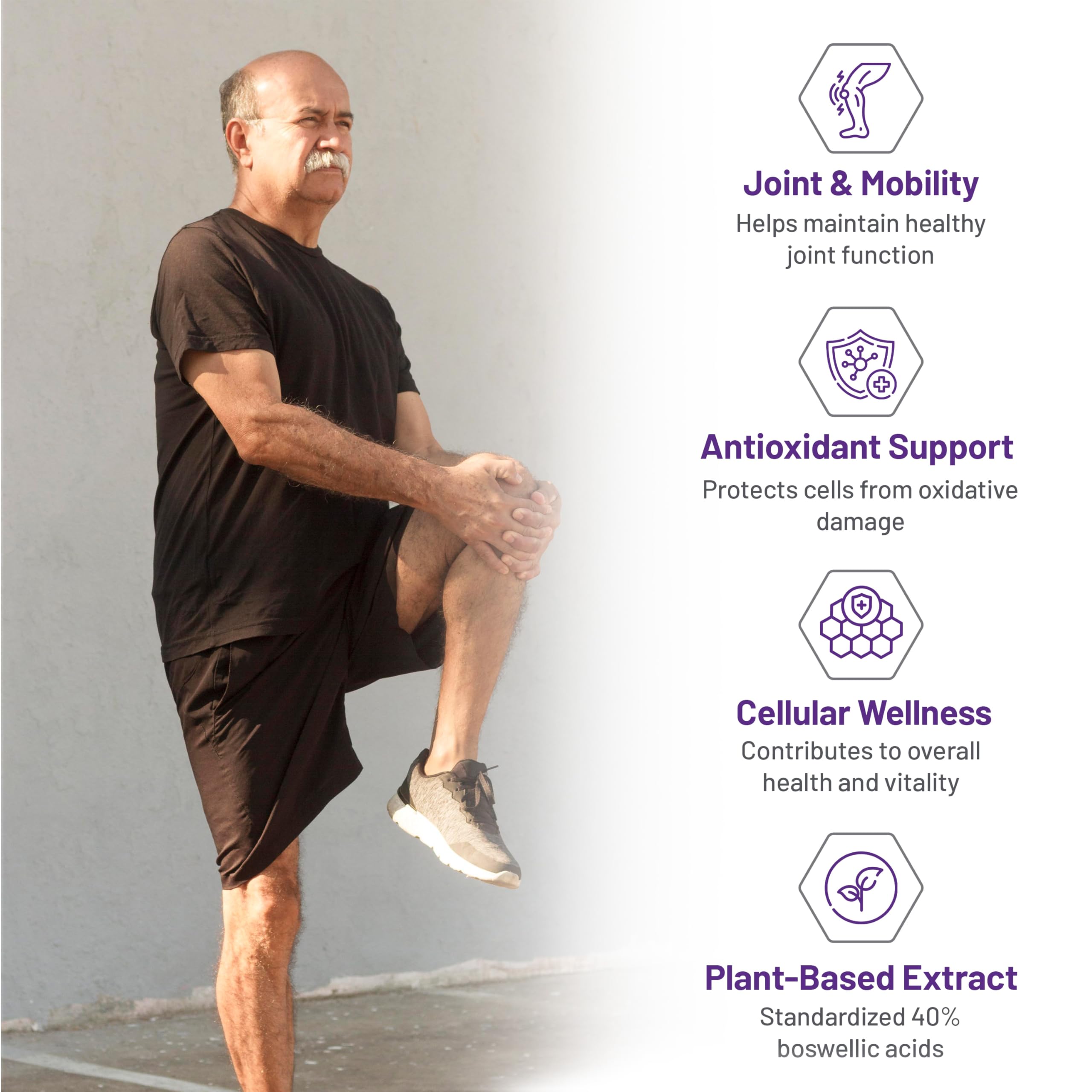 AOR - Maxi-Boz II 333mg, 90 Capsules 30-Day Supply - High Potency Boswellia Serrata Extract for Joint Comfort & Flexibility - Vegan & Gluten-Free - Support Range of Motion, Encourages Ease of Movement