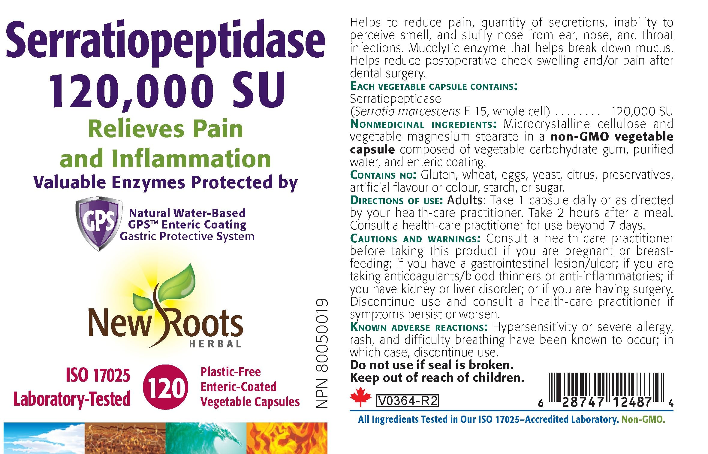 New Roots Herbal Serratiopeptidase 120,000 SU