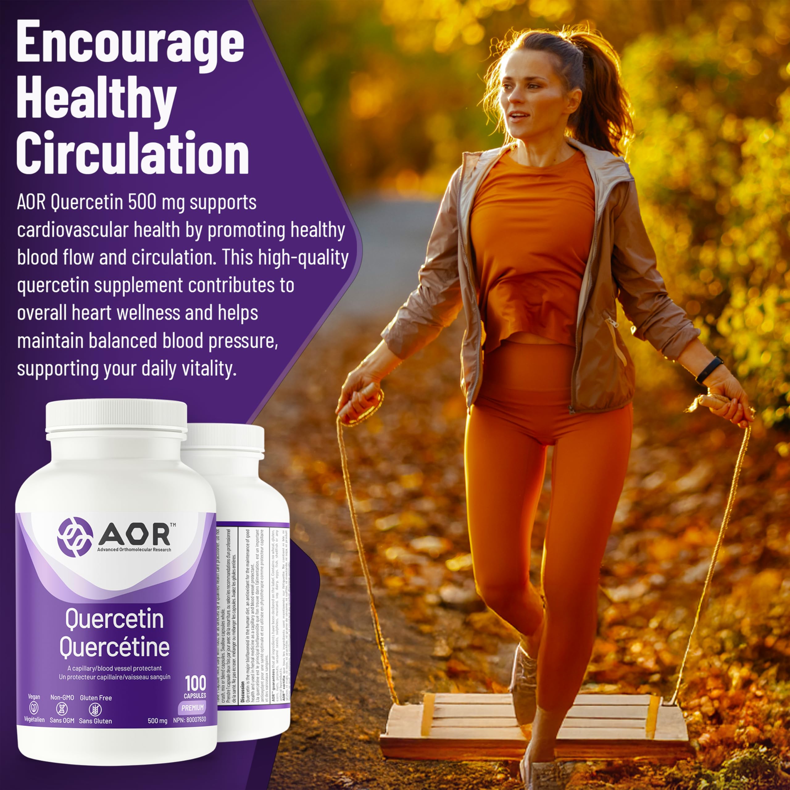 AOR - Quercétine en gélules - Antioxydant naturel et bioflavonoïde