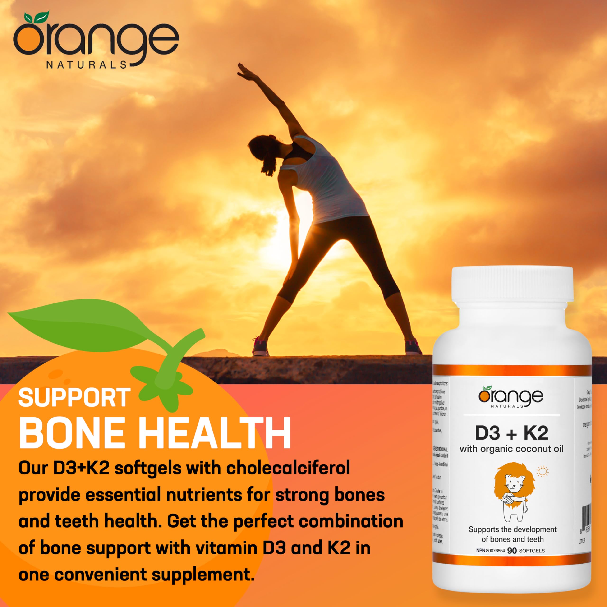 Orange Naturals - Vitamine D3+K2