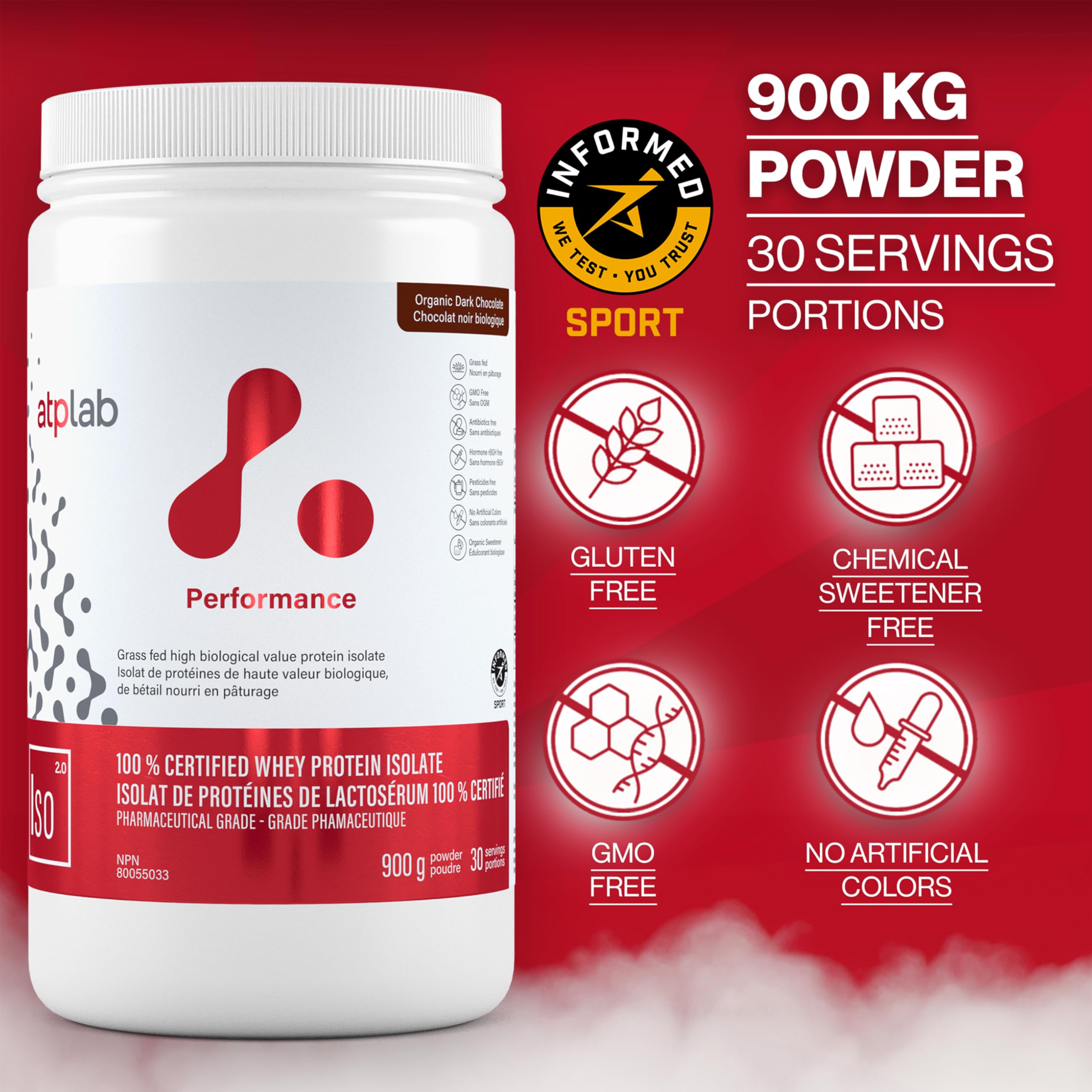 ATPLAB ISO Grass Fed, 900 g