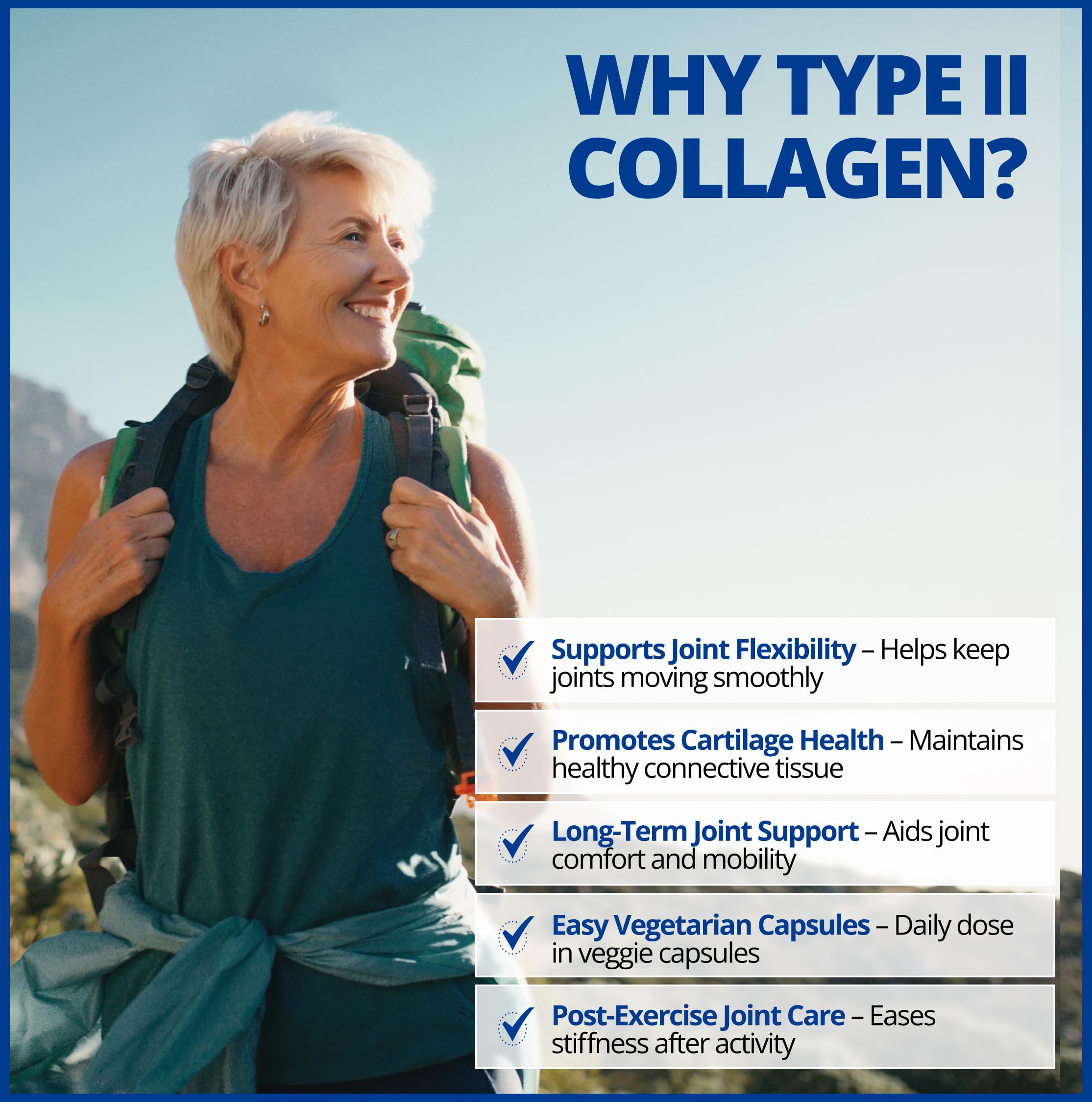 CanPrev - TYPE II Collagen Enhanced Formula for Joint Support, 60 Capsules 60-Day Supply - High Potency Collagen Peptides - Supplement for Skin & Connective Tissue Nourishment - Non-GMO & Gluten-Free