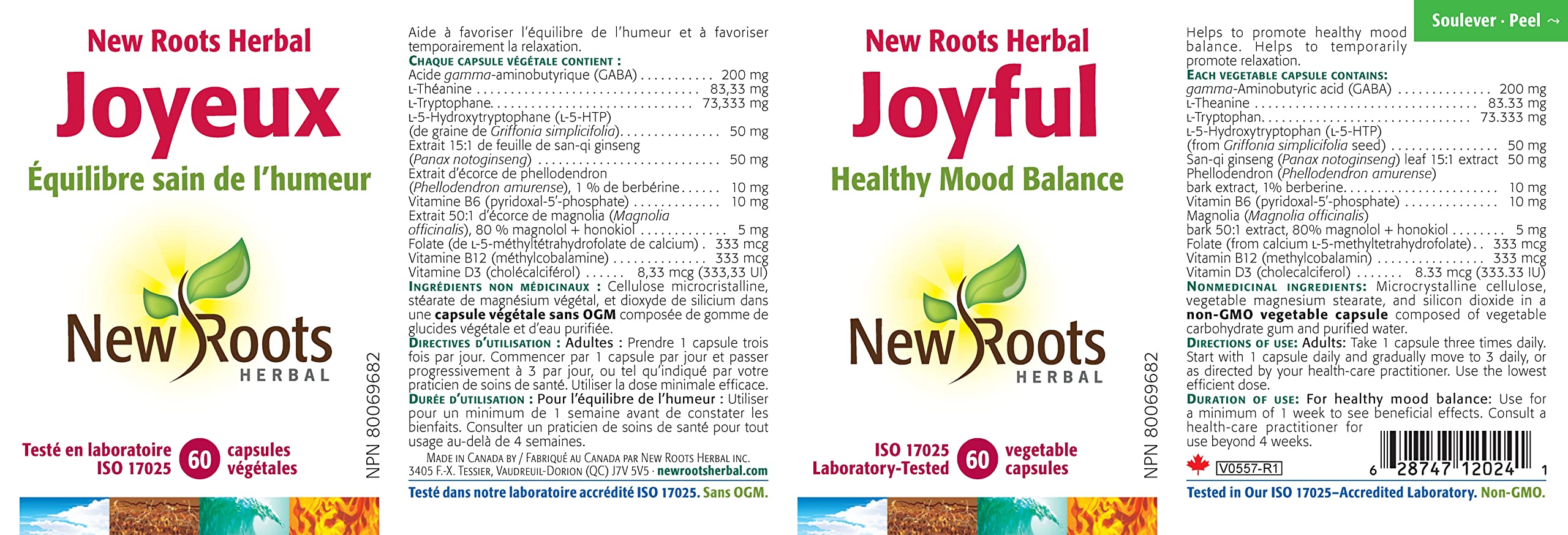 New Roots Herbal - New Roots Herbal Joyful - Healthy Mood Balance