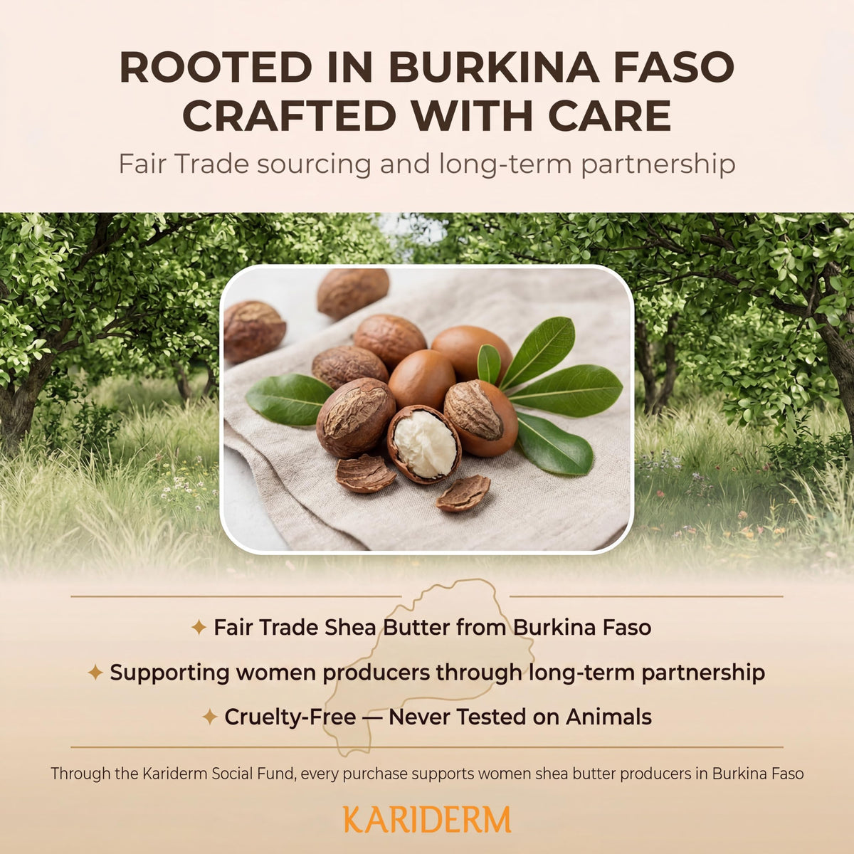 KARIDERM Organic Shea Butter 60ml Jar – Raw Unrefined Fair Trade Moisturizer for Radiant Skin & Hair – Rich in Nutrients & Vitamins – Canadian Made