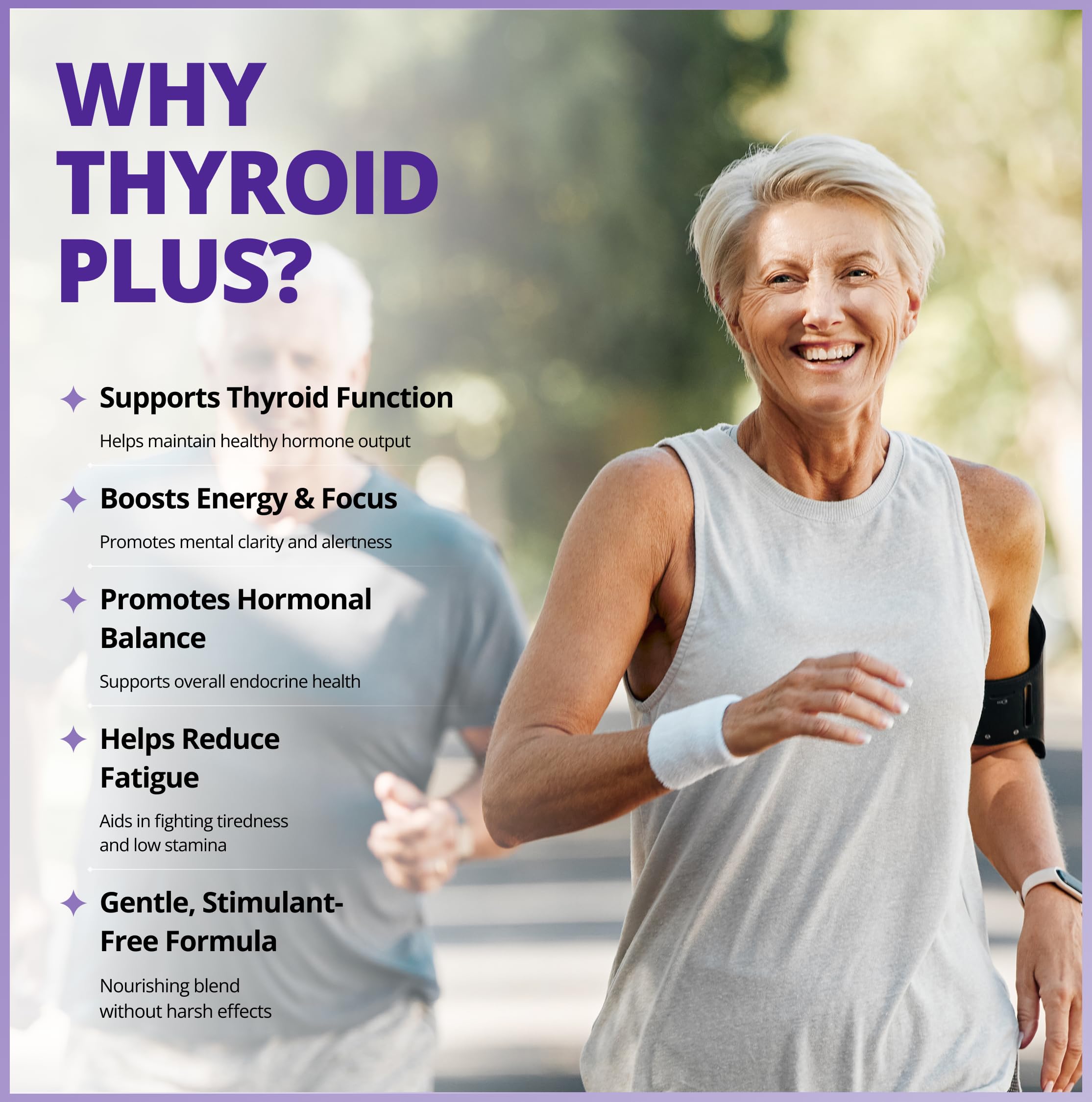 CanPrev Thyroid Plus pour femmes, 90 capsules, cure de 30 jours – Mélange de L-Tyrosine, Iode, Zinc, Cuivre, Manganèse et Ashwagandha KSM-66 pour soutenir l'énergie et le métabolisme – Suppléments pour le soutien de la thyroïde