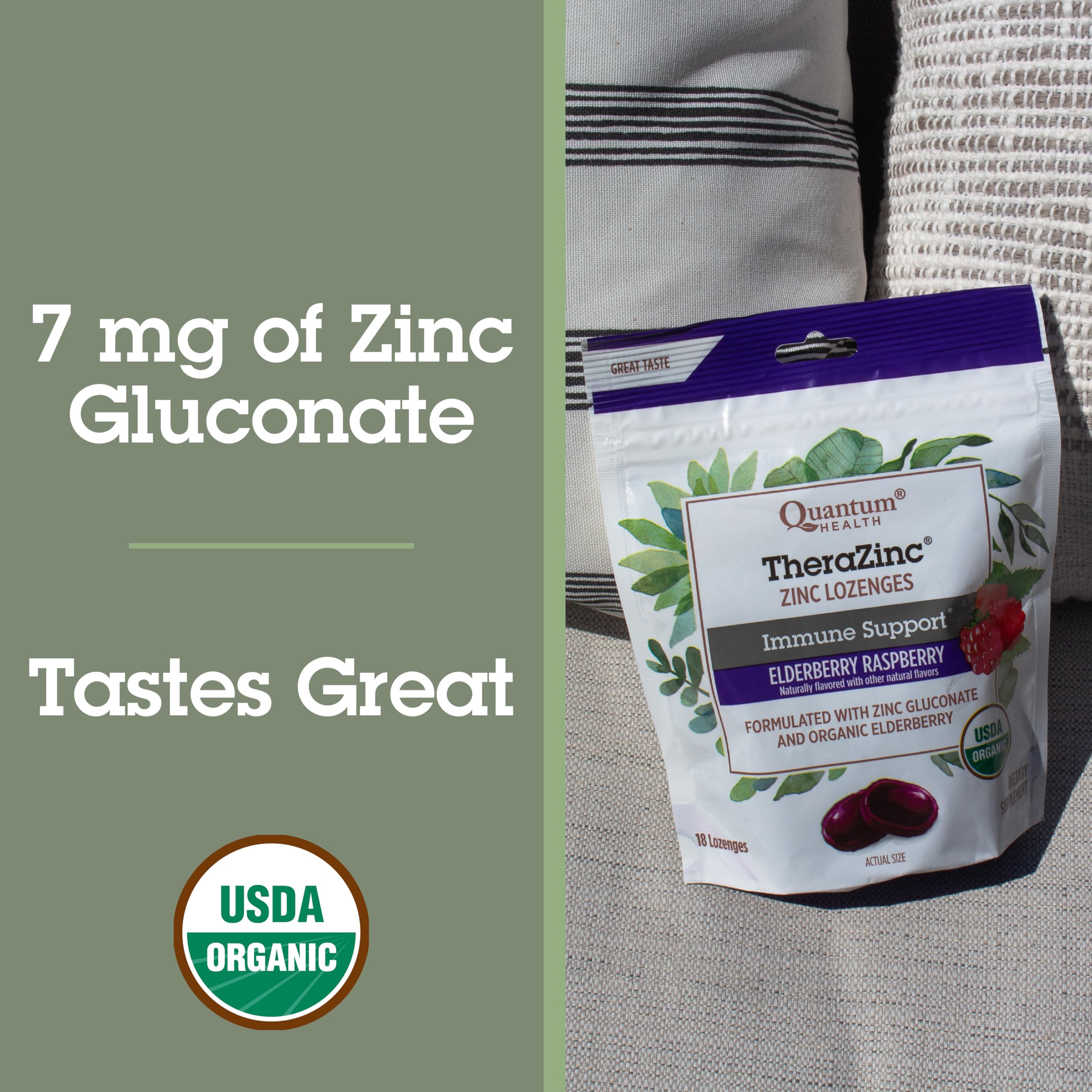 Pastilles Thera Zinc Bio Therazinc, Sureau Framboise, 18 Unités