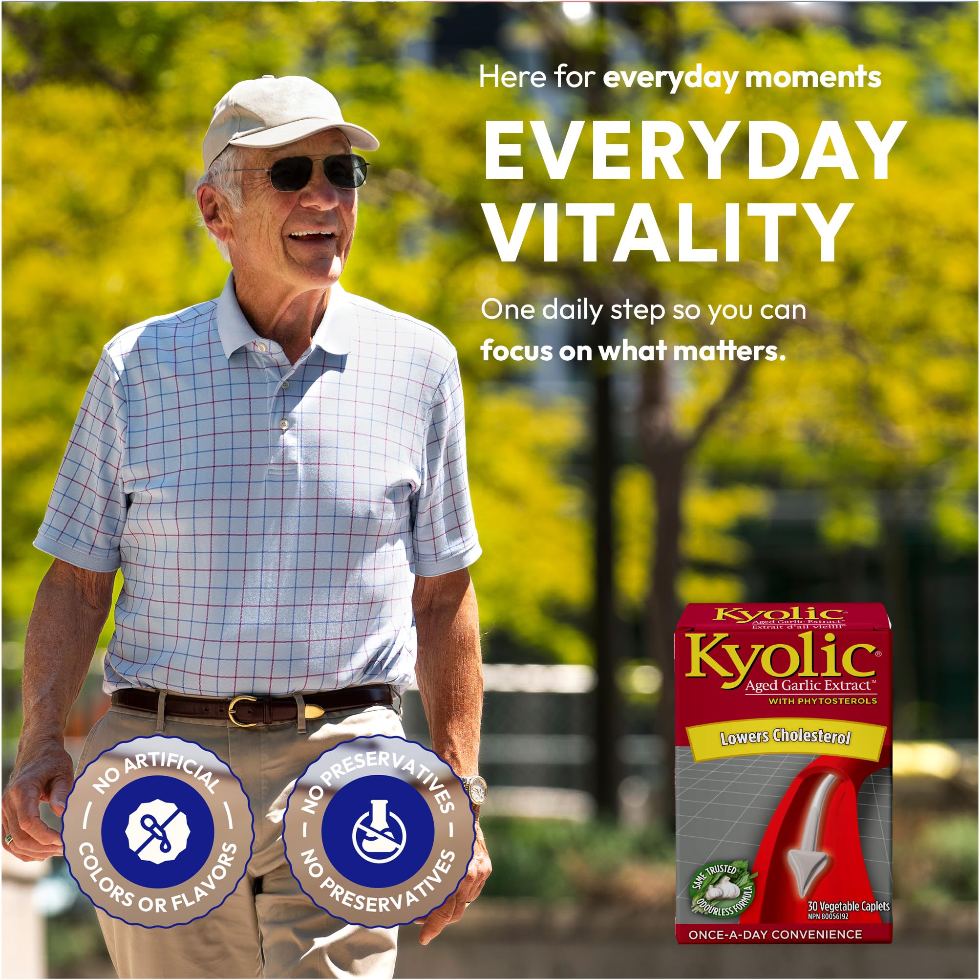 Extrait d'ail vieilli Kyolic avec phytostérols 600 mg, 30 gélules végétales inodores, favorise une bonne circulation et une fonction cardiovasculaire saine, soutient les niveaux d'homocystéine, sans gluten ni produits laitiers
