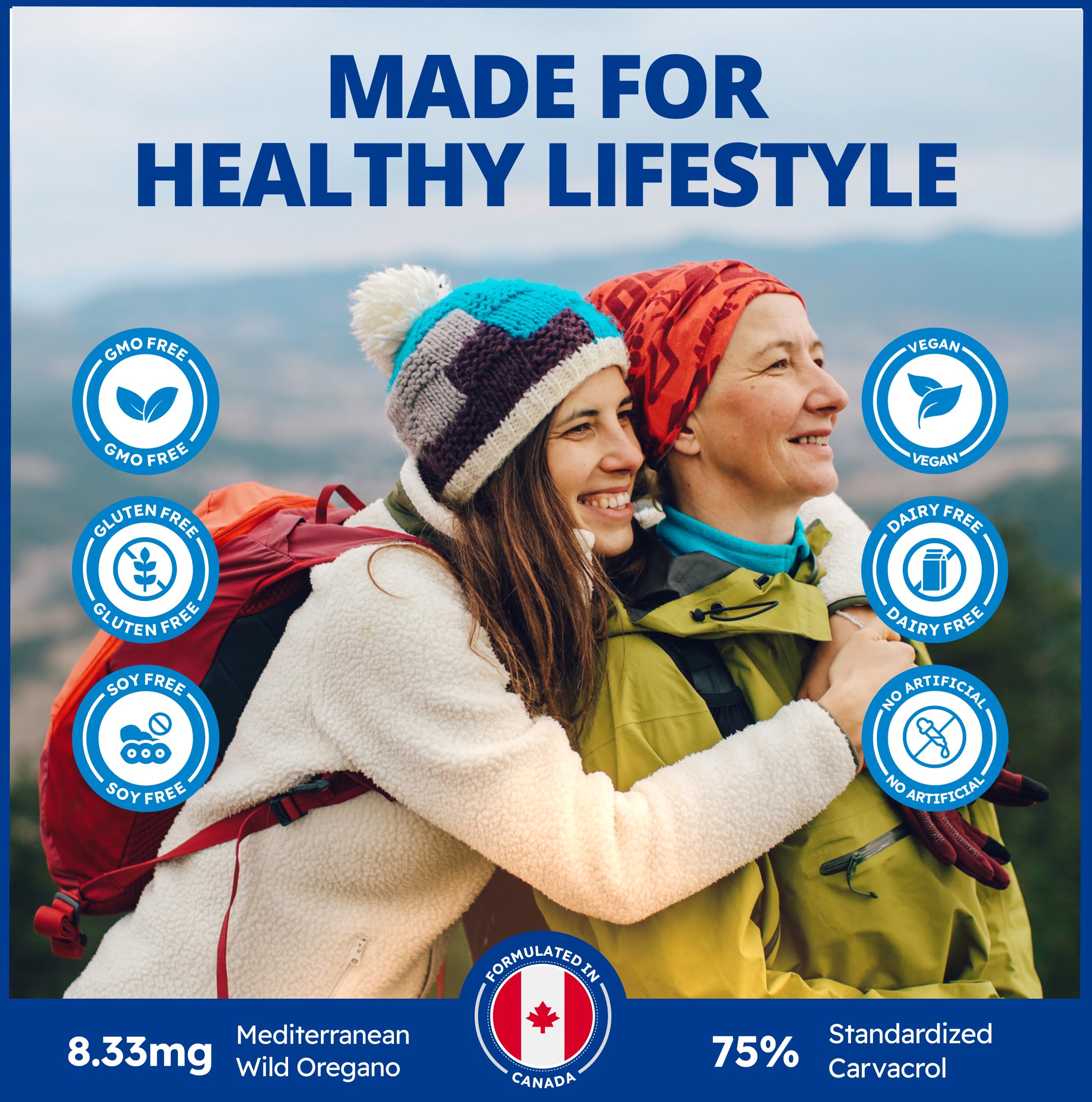 CanPrev Oil of Oregano, 15ml 112-Day Supply - Mediterranean Wildcrafted with Carvacrol - Steam-Distilled Oregano Oil Drops - Rich in Antioxidants to Support Overall Wellness and Healthy Digestion