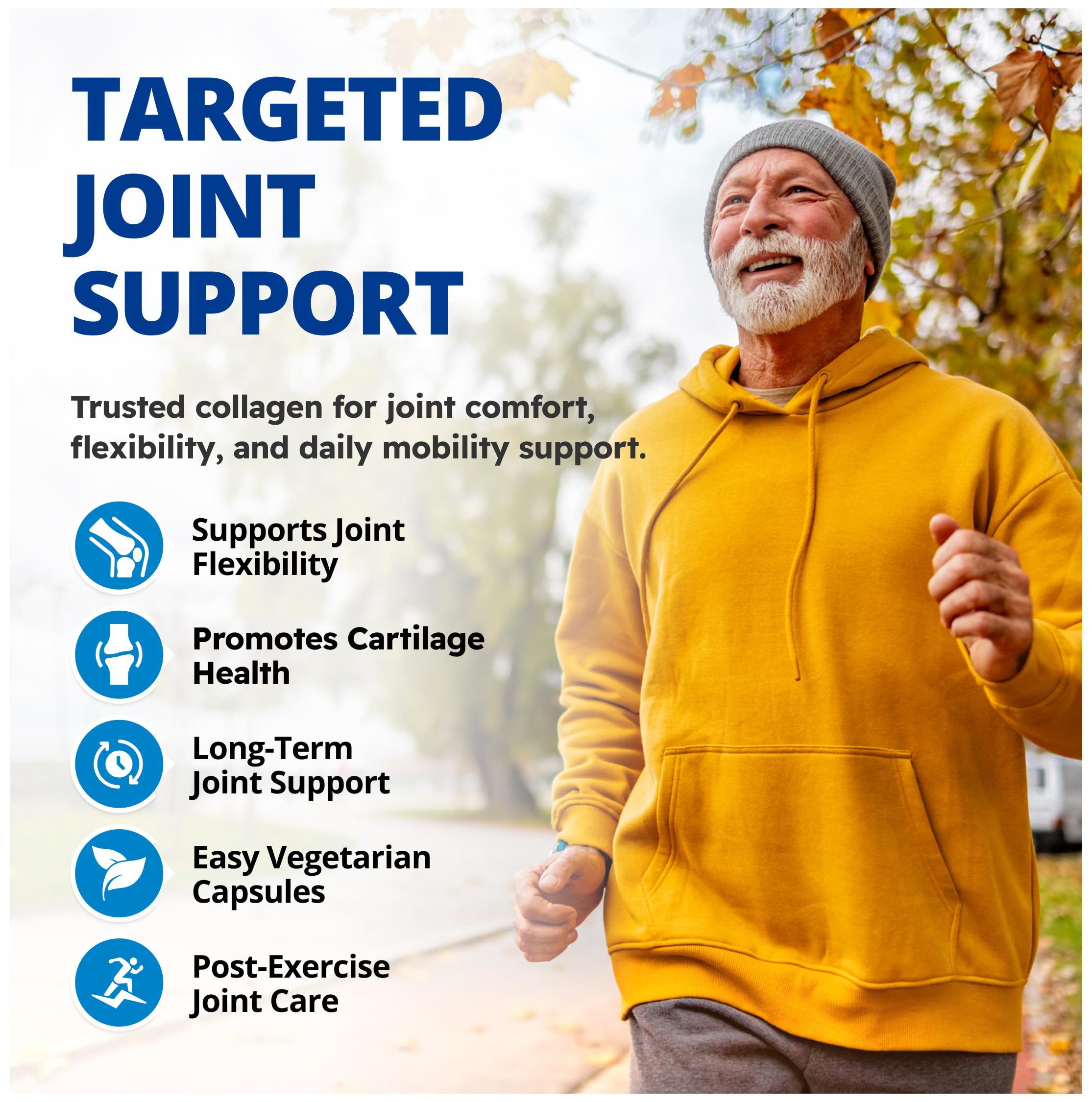 CanPrev - TYPE II Collagen Enhanced Formula for Joint Support, 60 Capsules 60-Day Supply - High Potency Collagen Peptides - Supplement for Skin & Connective Tissue Nourishment - Non-GMO & Gluten-Free