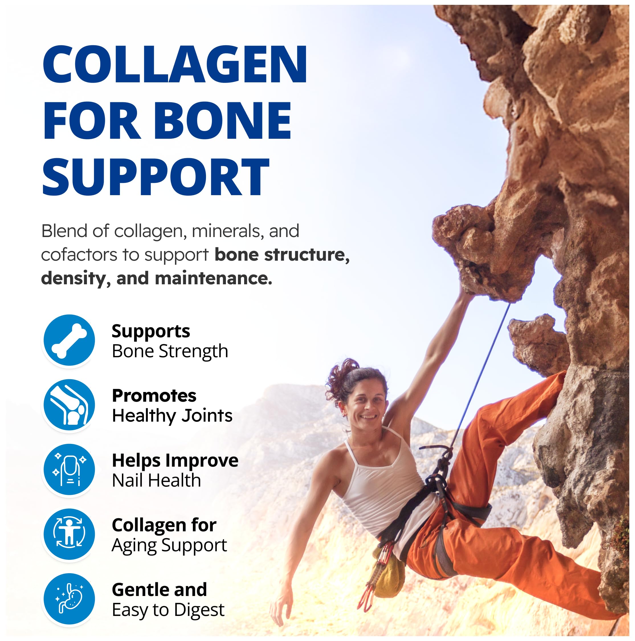 CanPrev Collagen Bone, 213g Powder 30-Servings, Fortibone Bioactive Collagen Peptides with D3, K2, Calcium & Magnesium - Hydrolyzed for Enhanced Absorption, Support Strong Bones, Non-GMO & Gluten-Free