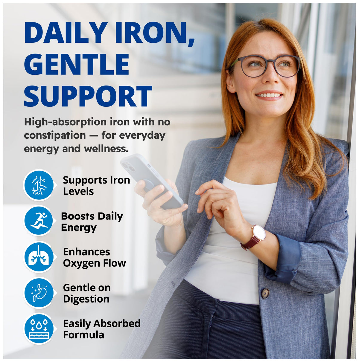 CanPrev Iron Supplement, Bis-Glycinate 25mg, 120 Capsules, 120-Day Supply