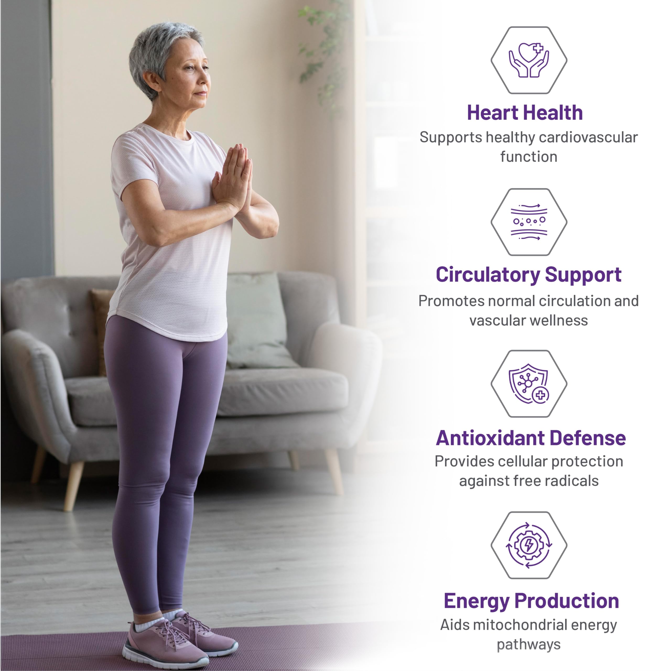 AOR CardioNOx Coenzyme Q10 100 mg, 30 capsules, 30 jours d'approvisionnement - Supplément de CoQ10, soutien de la vitalité cardiaque et de la circulation, soutien énergétique avec oxyde nitrique, formule ubiquinone, végétalien, sans OGM et sans gluten