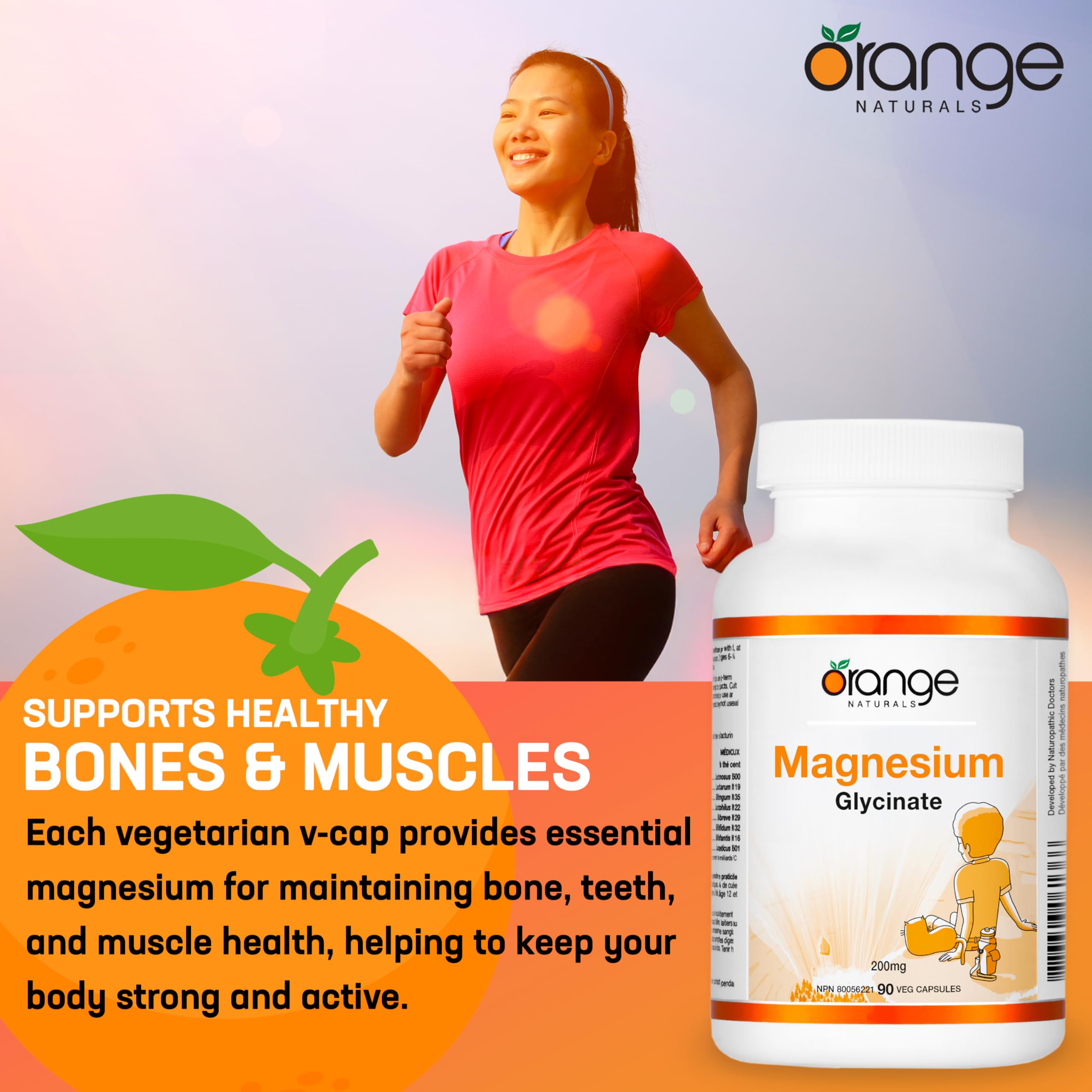 Orange Naturals Magnésium Glycinate 200mg