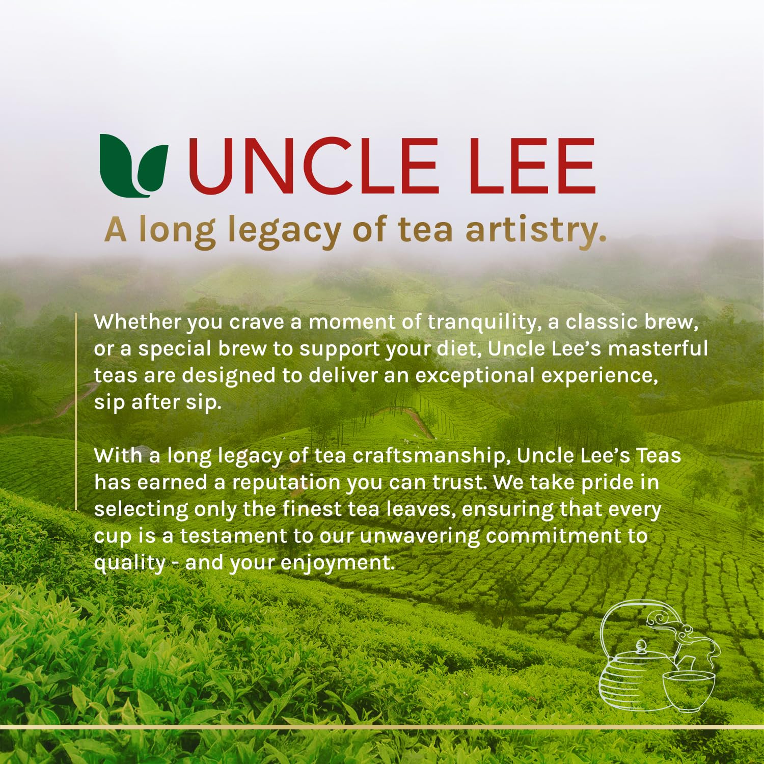 Uncle Lee's Tea Organic Oolong Tea, 40 Count