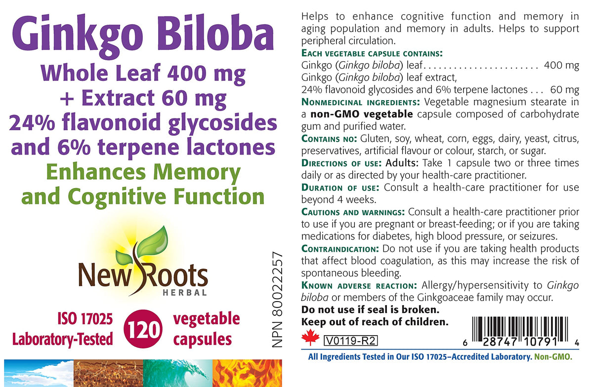 New Roots Herbal - Ginkgo Biloba