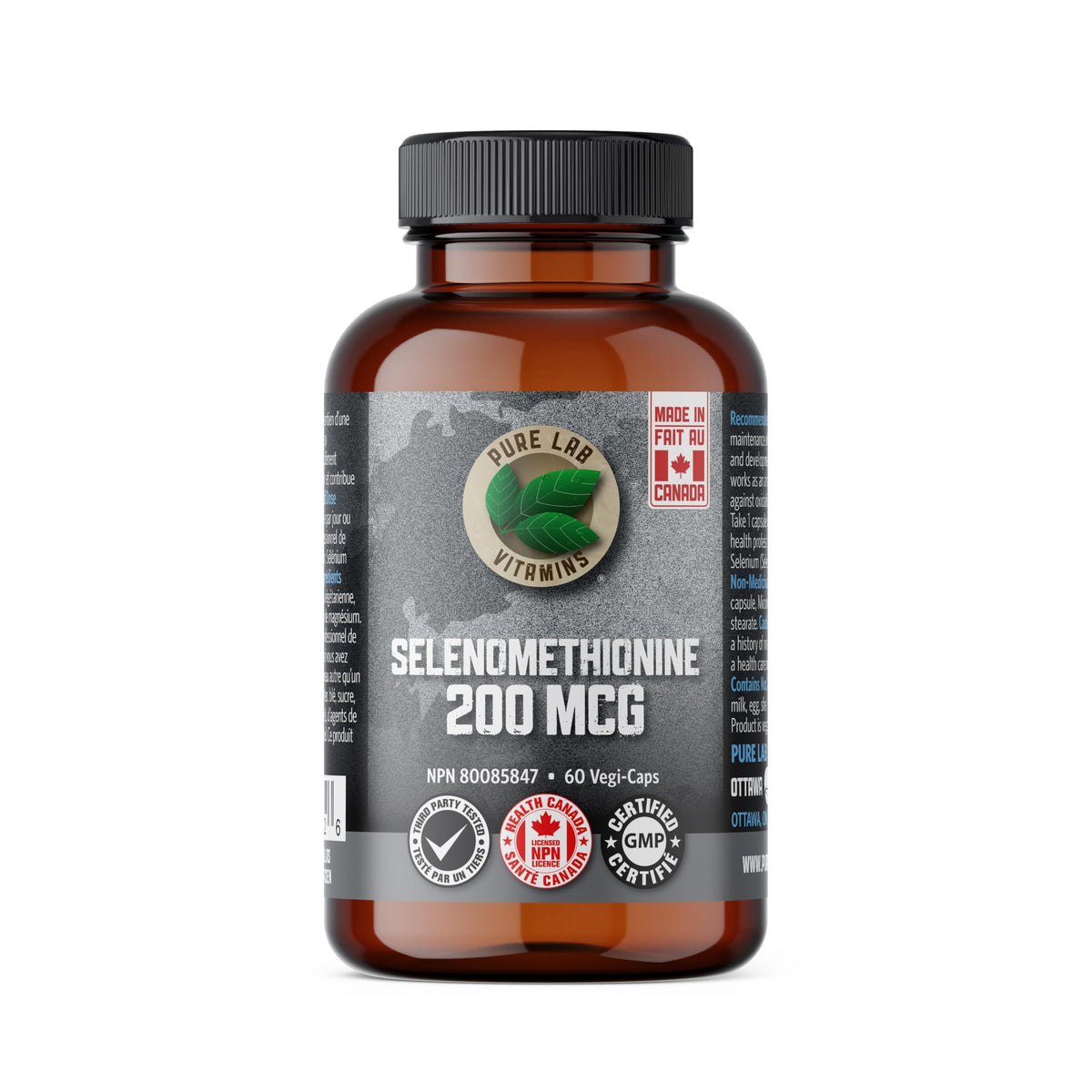 Pure Lab Vitamins Selenomethionine - 60 Vegi-caps