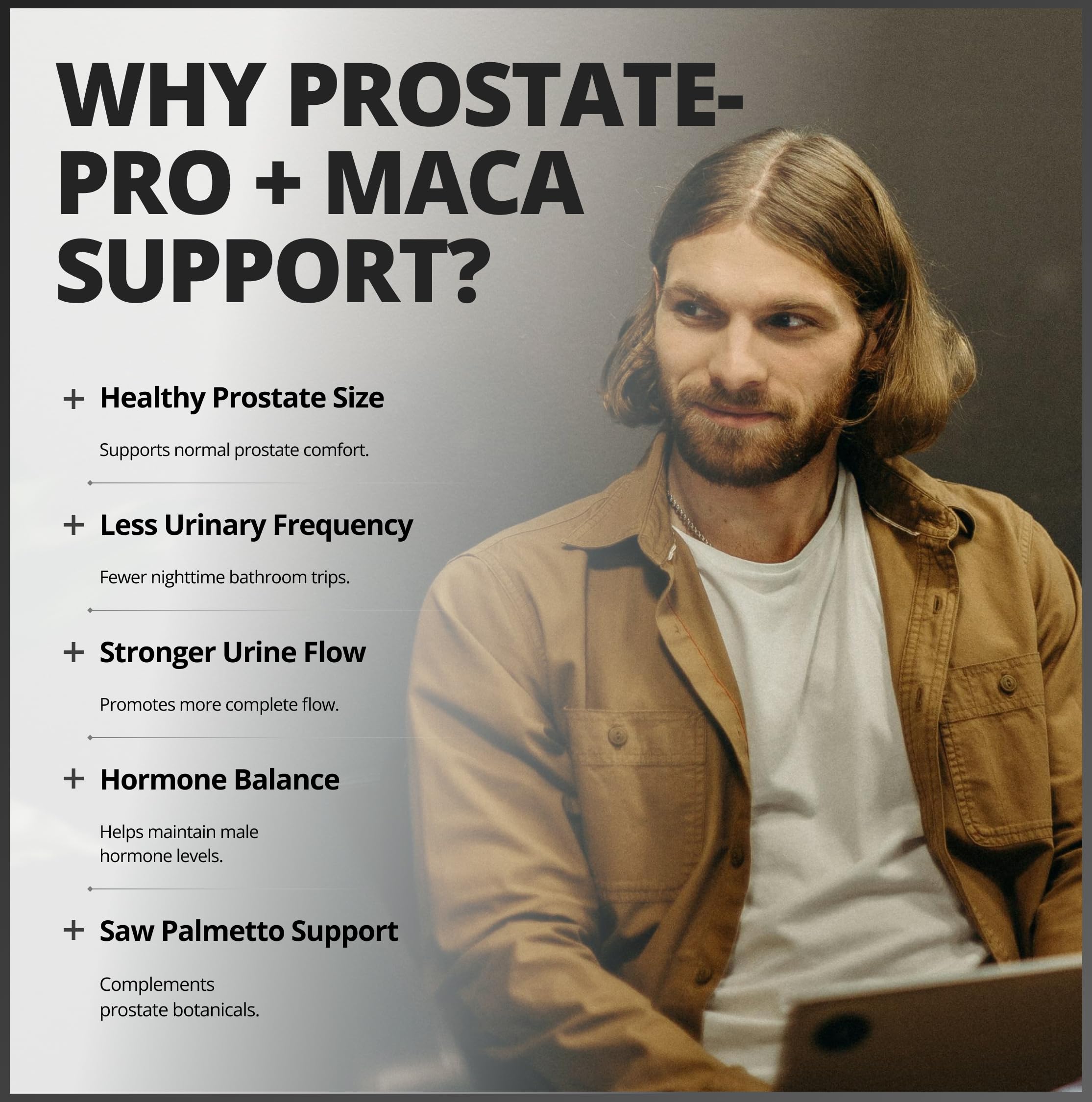 CanPrev Prostate-Pro + Maca Support - 100 V-Capsules - Formule de soutien de la prostate pour hommes - Favorise le bien-être de la prostate - Avec vitamine D3 et citrate de zinc - Aide à réduire la fréquence des mictions